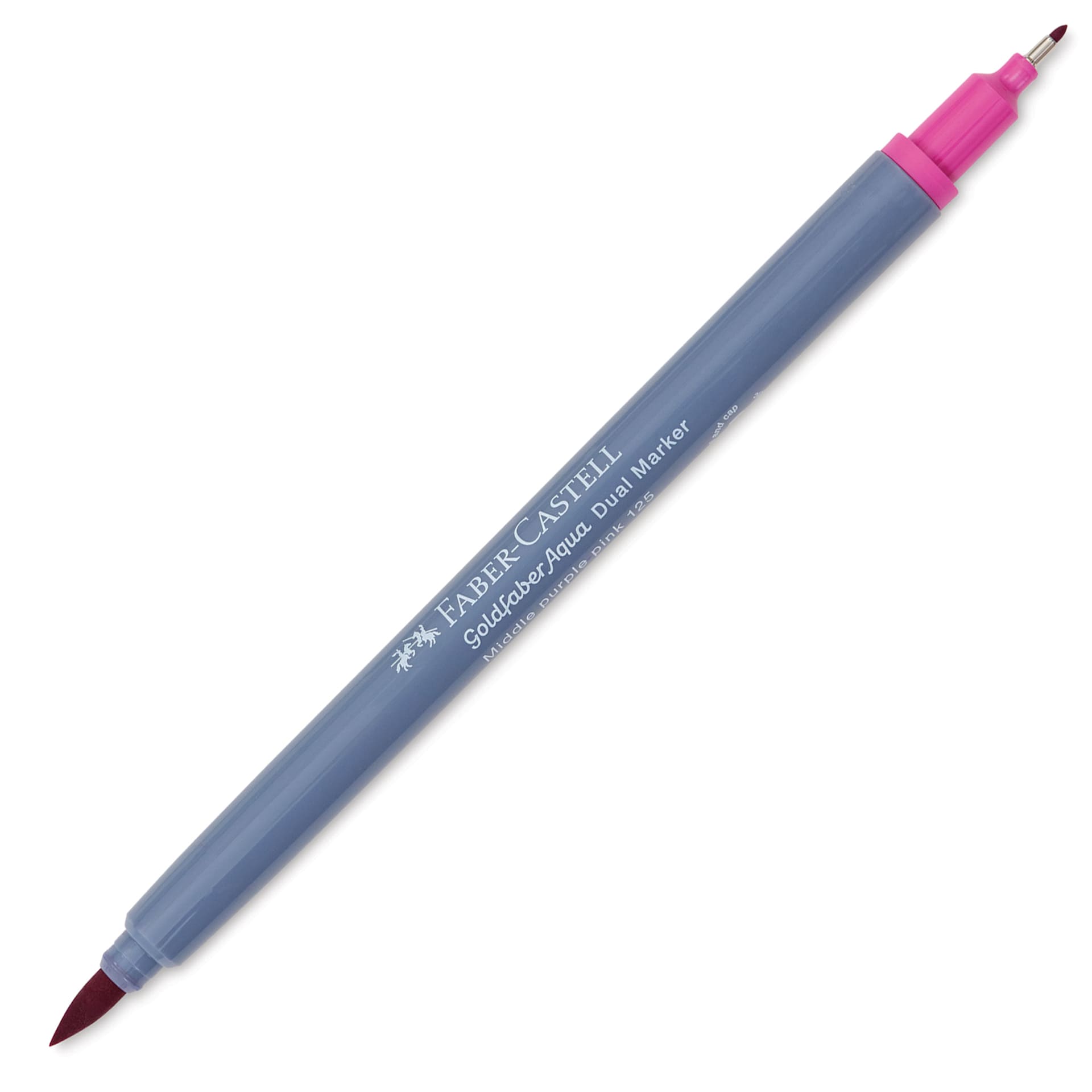 Faber-Castell Goldfaber Aqua Dual Marker - 125 Middle Purple Pink (marker with caps removed)