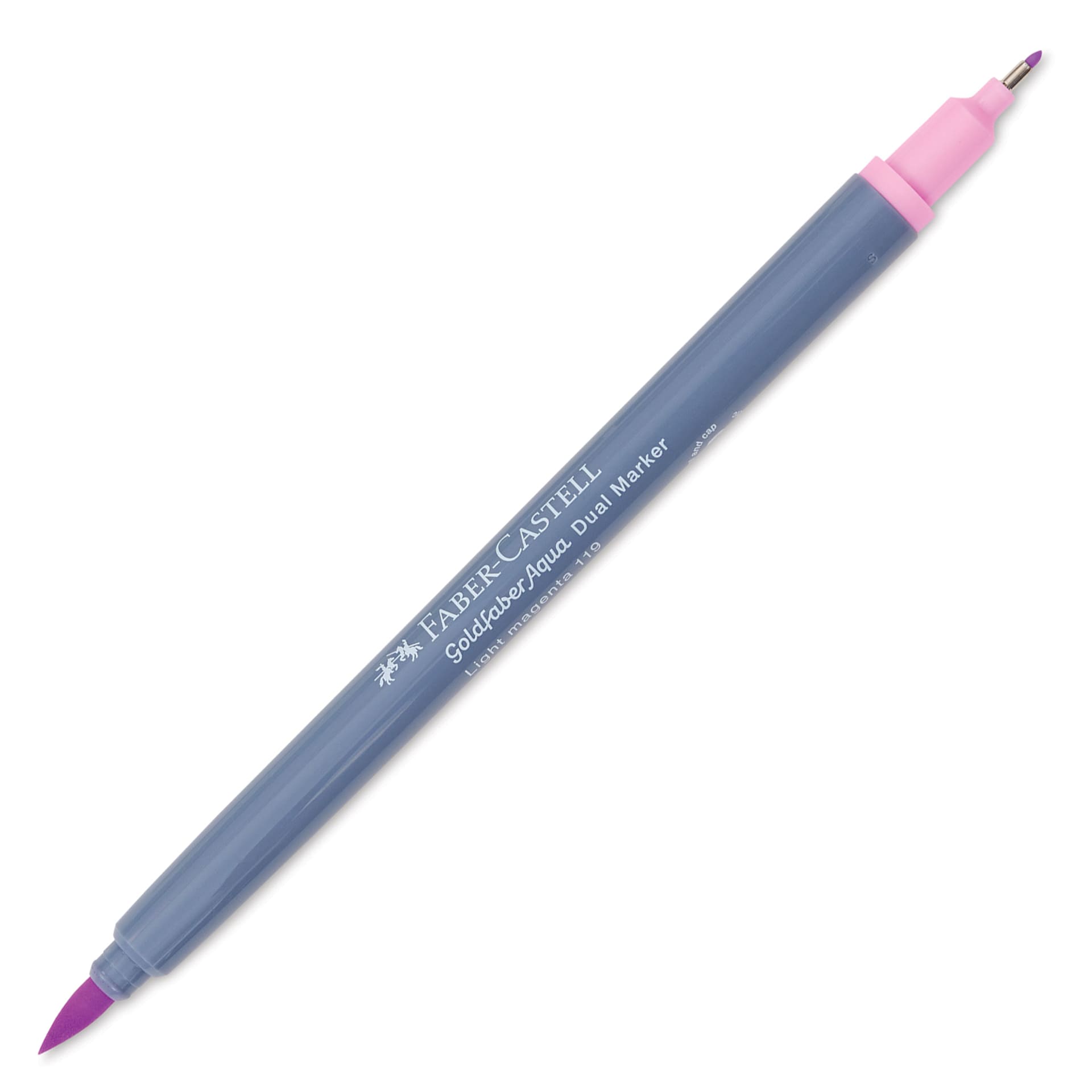 Faber-Castell Goldfaber Aqua Dual Marker - 119 Light Magenta (marker with caps removed)