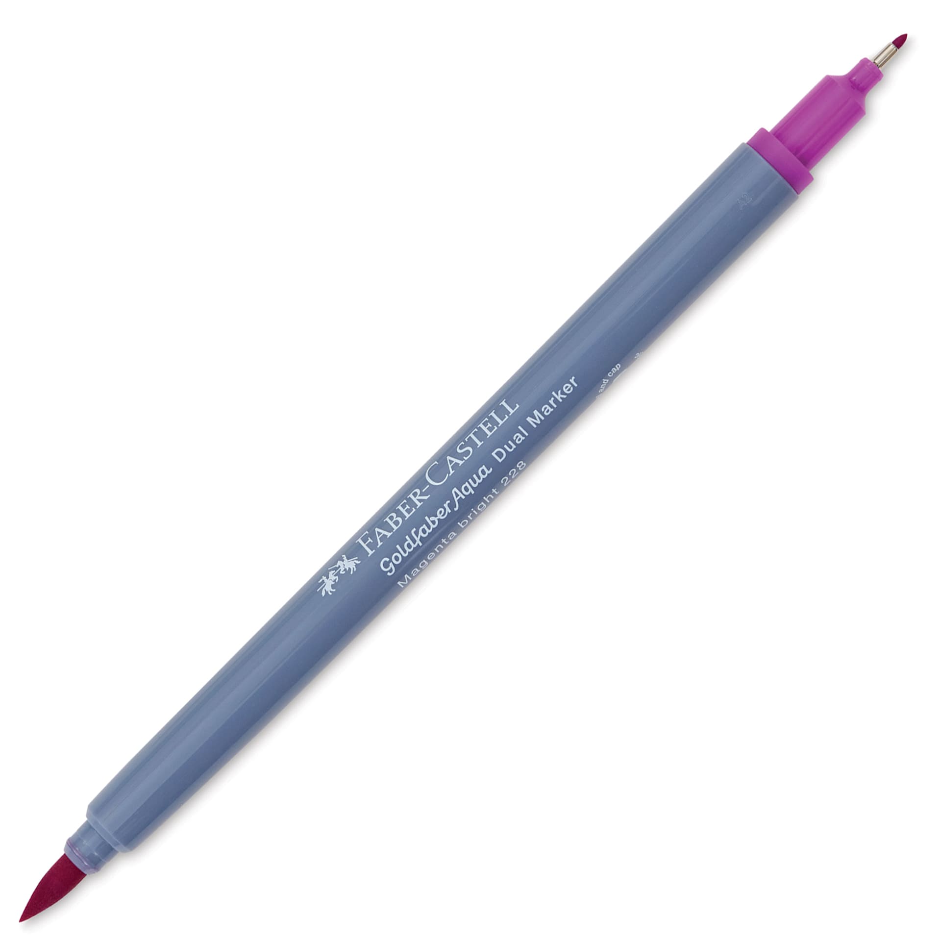Faber-Castell Goldfaber Aqua Dual Marker - 228 Bright Magenta (marker with caps removed)