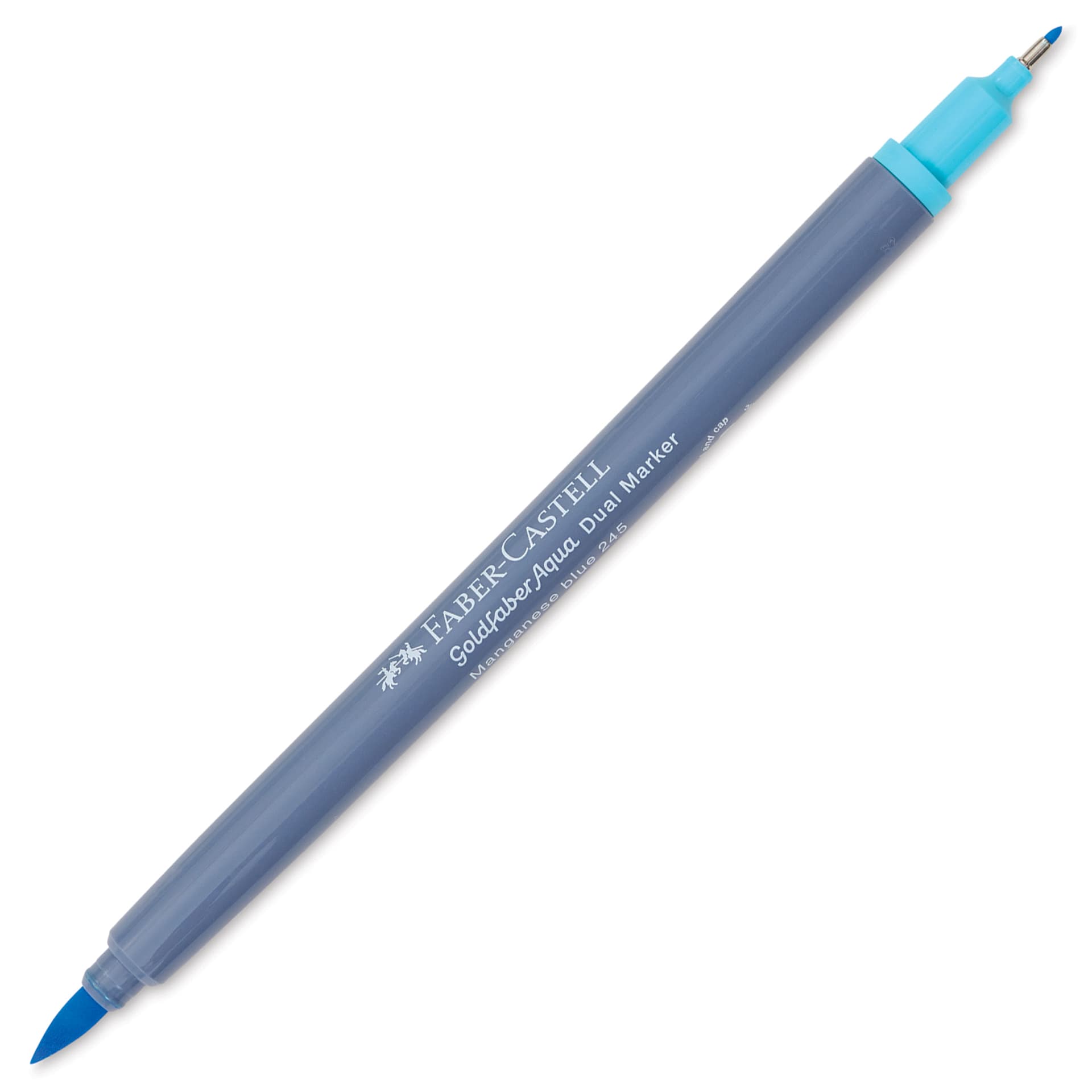 Faber-Castell Goldfaber Aqua Dual Marker - 245 Manganese Blue (marker with caps removed)
