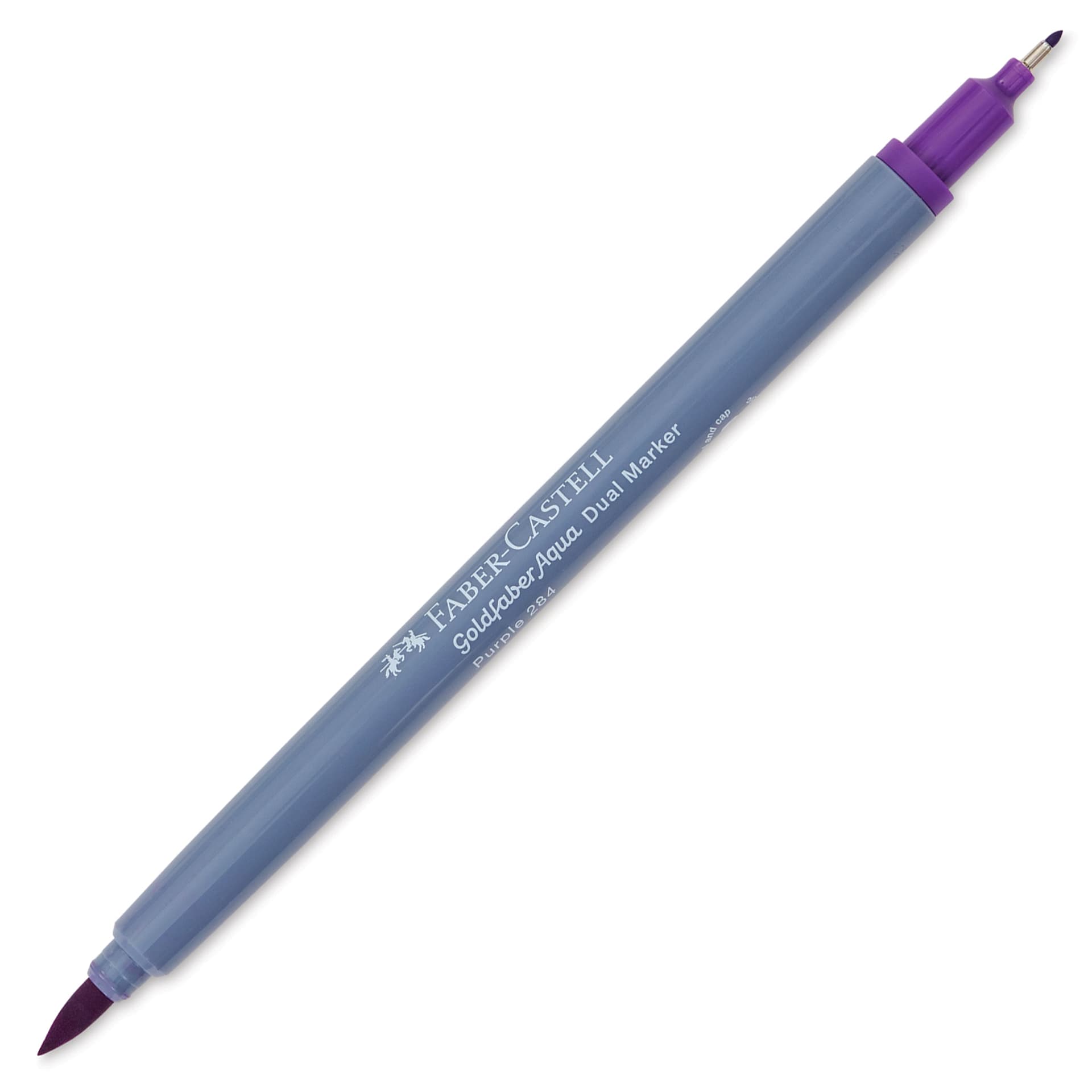 Faber-Castell Goldfaber Aqua Dual Marker - 284 Purple (marker with caps removed)