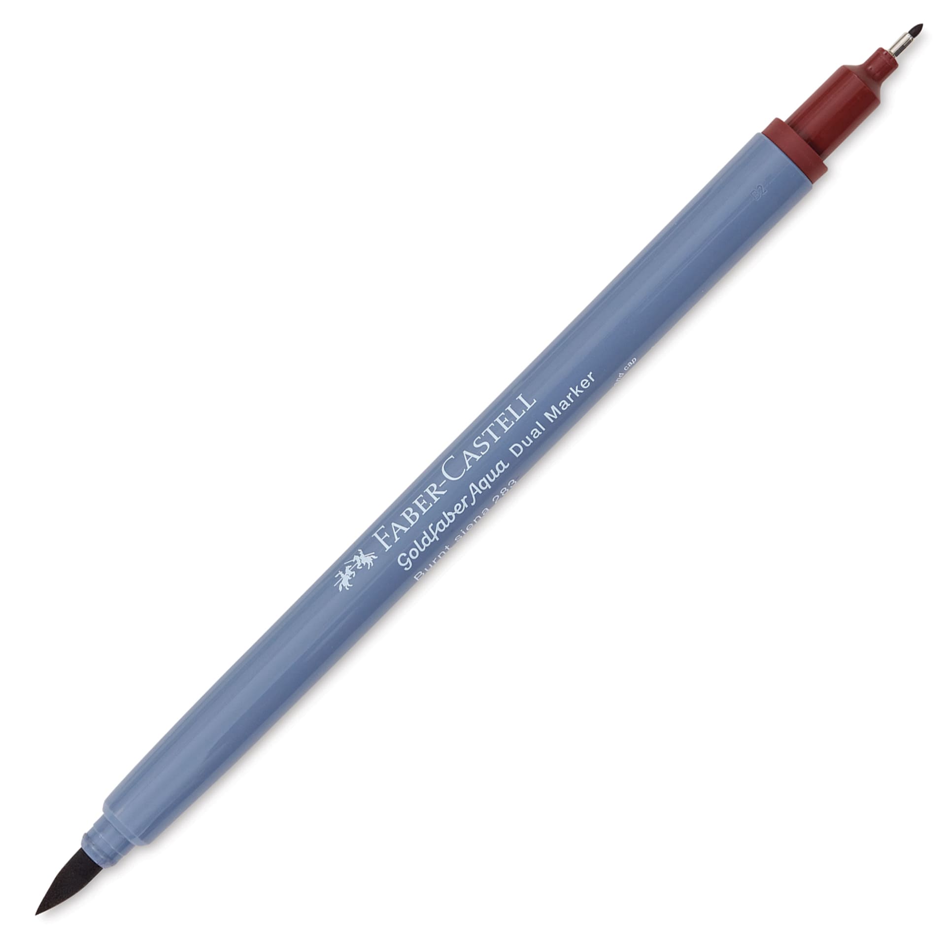 Faber-Castell Goldfaber Aqua Dual Marker - 283 Burnt Sienna (marker with caps removed)