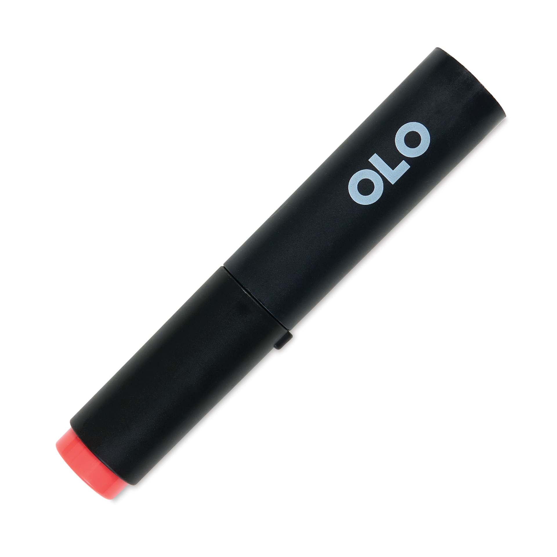 Olo Brush-Tip Half Marker - R0.4 Red Grapefruit with cap on