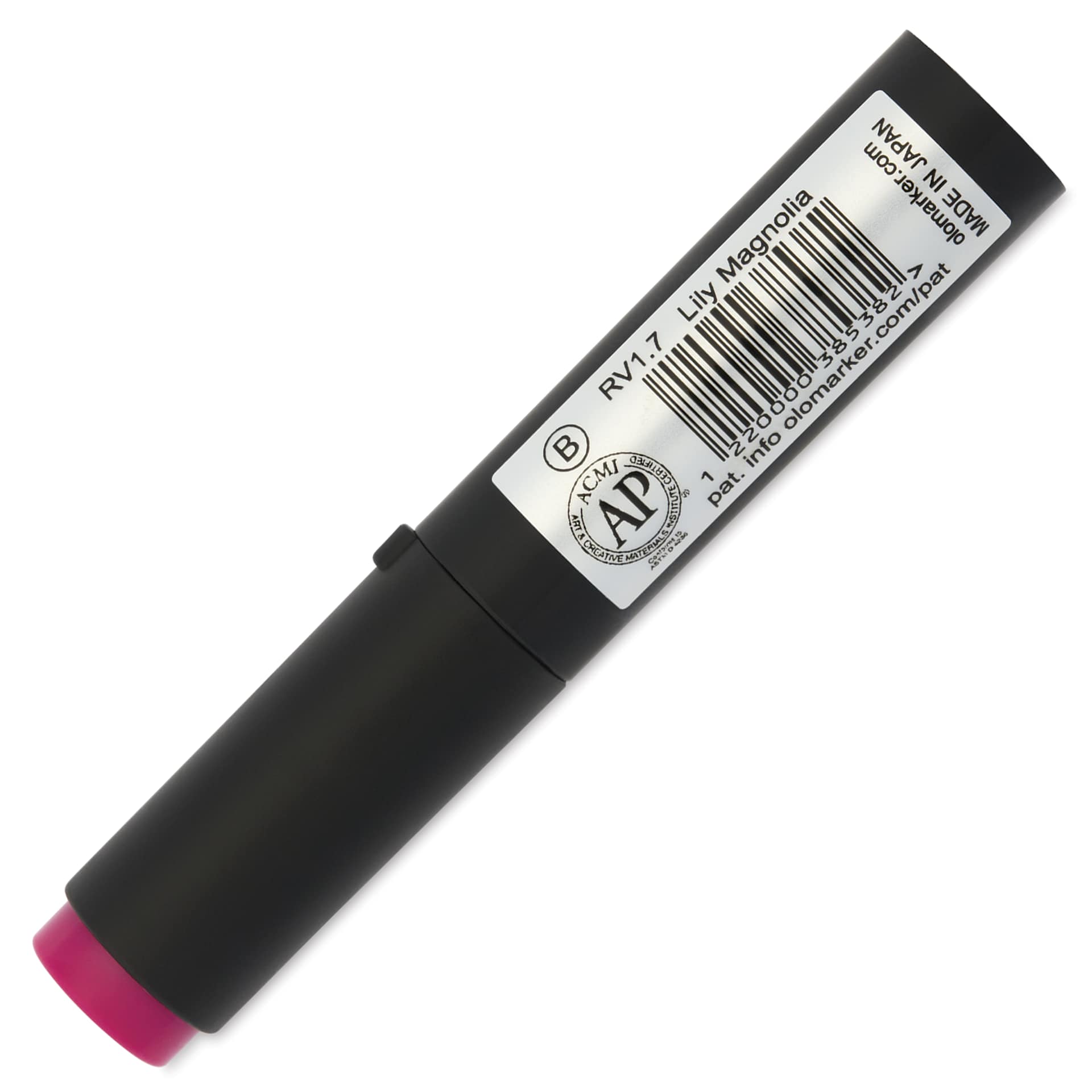 Olo Brush-Tip Half Marker - RV1.7, Lily Magnolia - back of marker