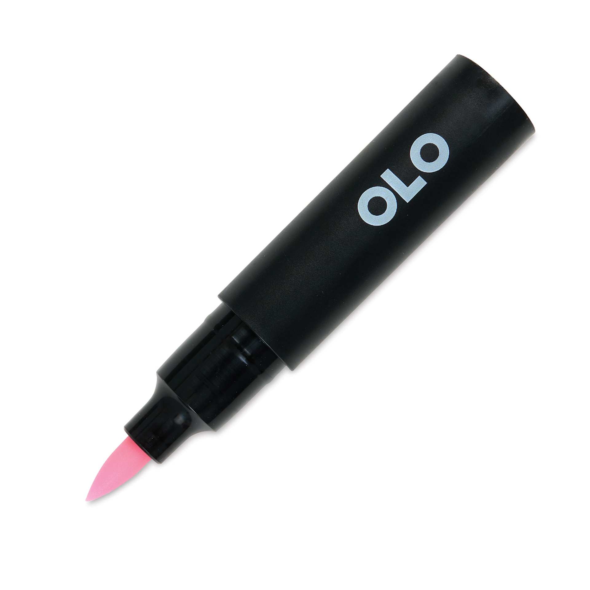 Olo Brush-Tip Half Marker - RV0.1 Cotton Candy with cap off