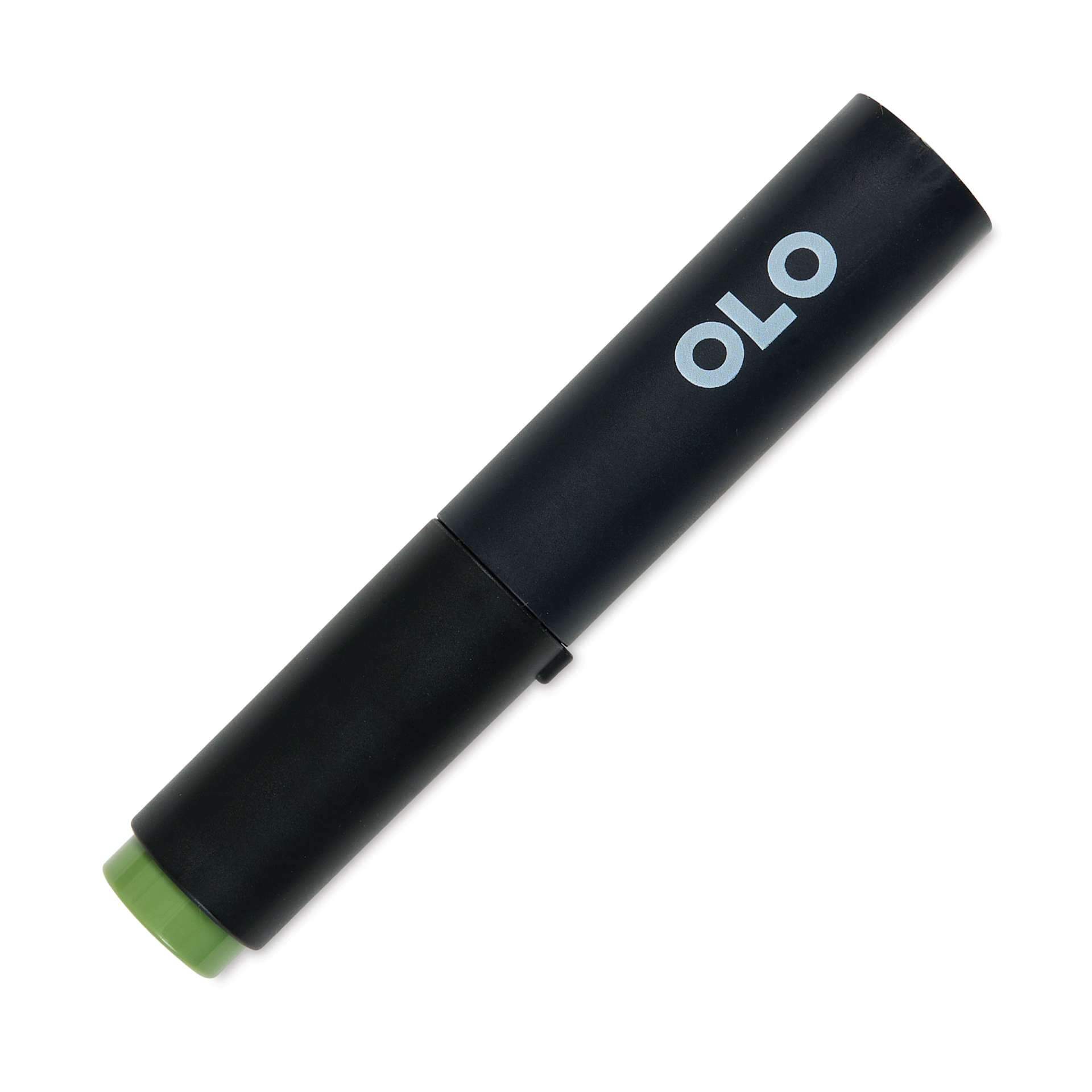 Olo Brush-Tip Half Marker - YG8.5 Moss with cap on
