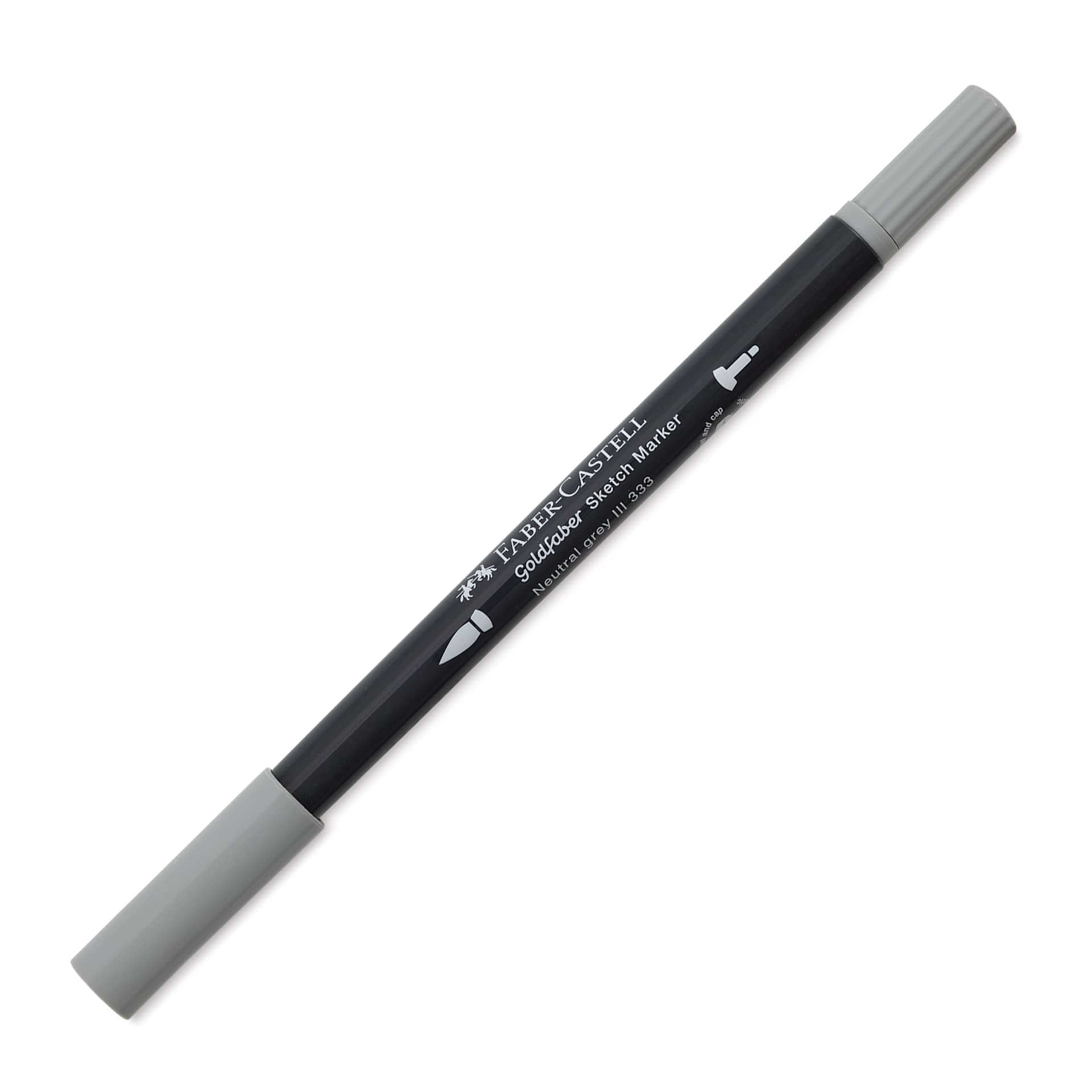 Faber-Castell Goldfaber Sketch Dual-Tip Marker - 333 Neutral Grey III, caps on