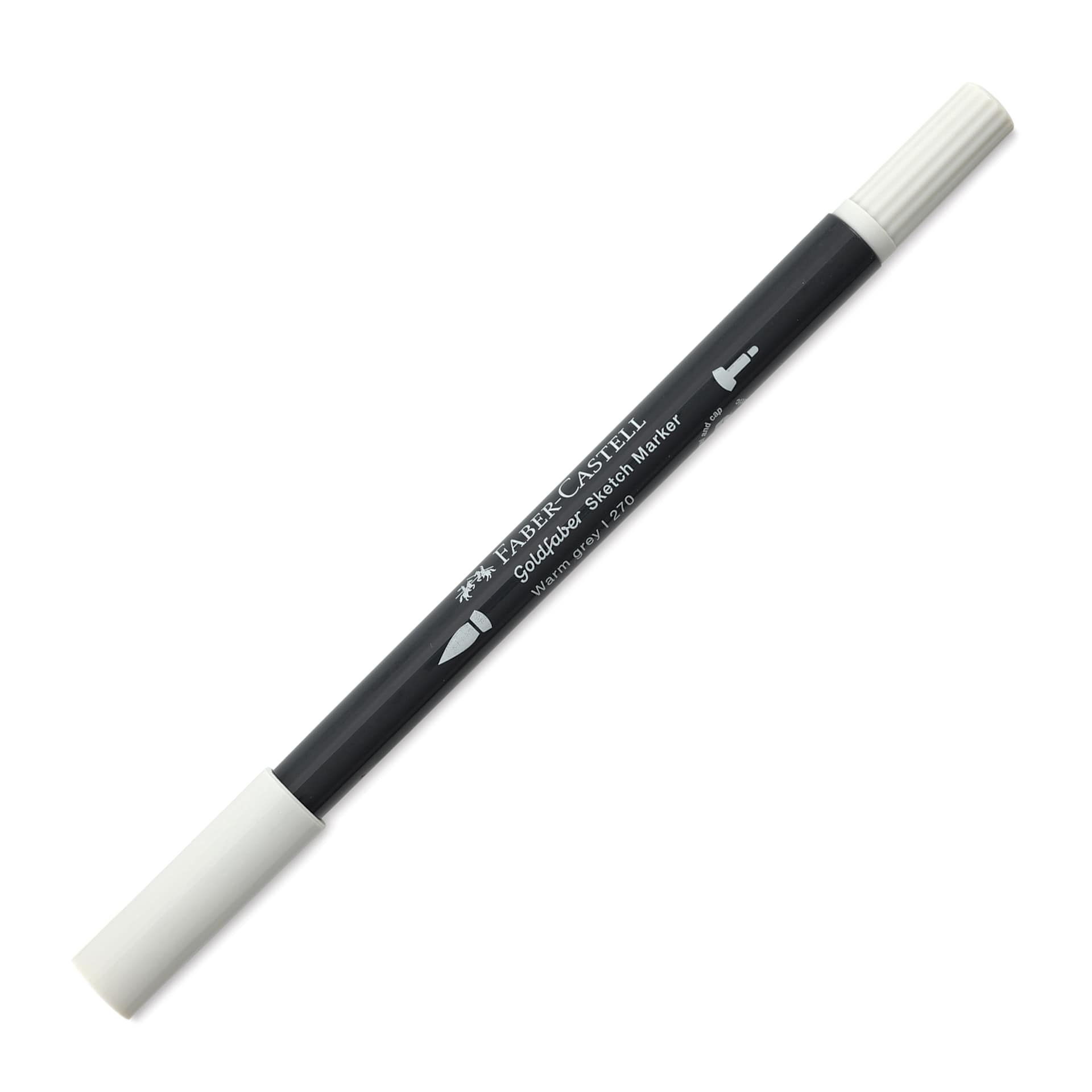 Faber-Castell Goldfaber Sketch Dual-Tip Marker - 270 Warm Grey I, caps on