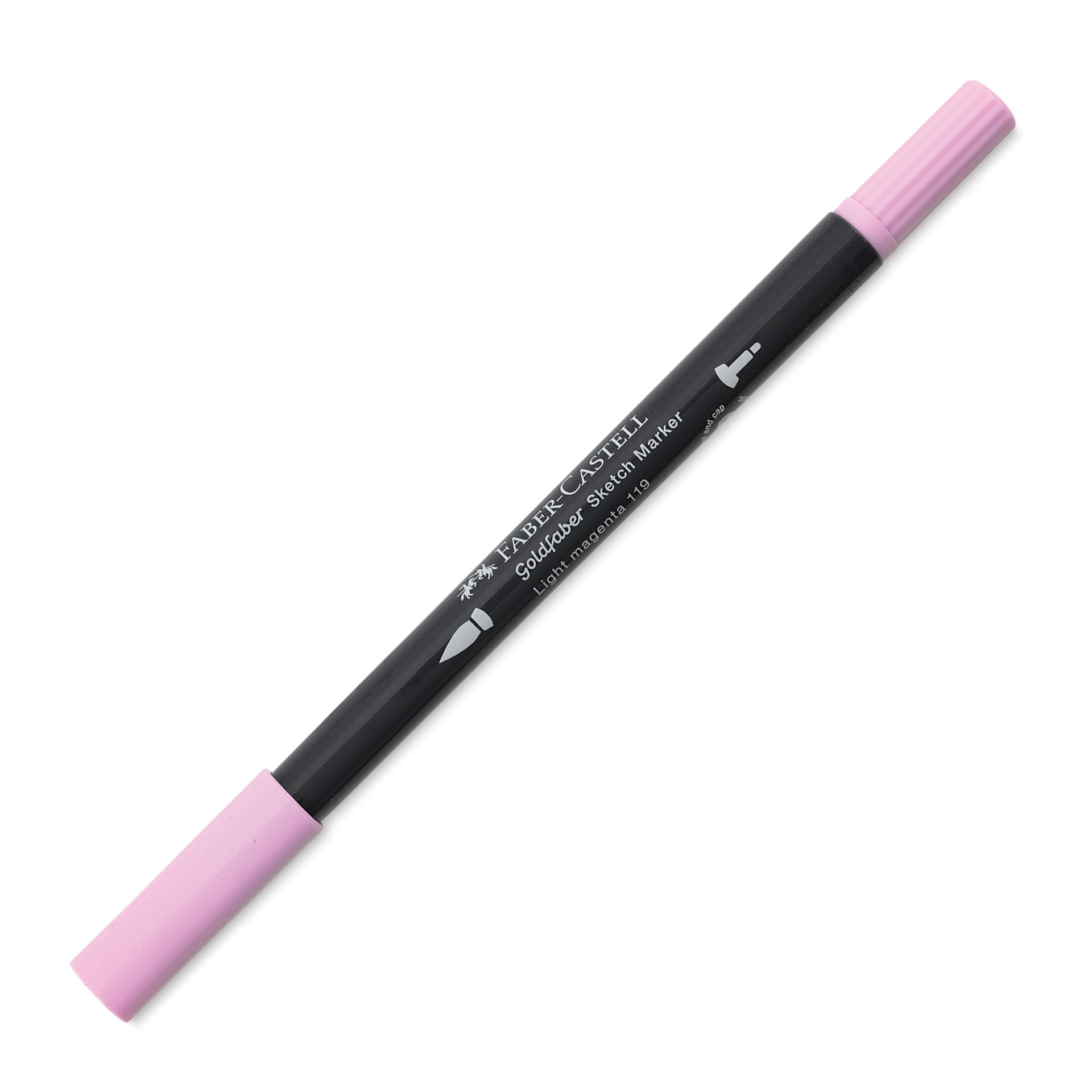Faber-Castell Goldfaber Sketch Dual-Tip Marker - 119 Light Magenta, caps on