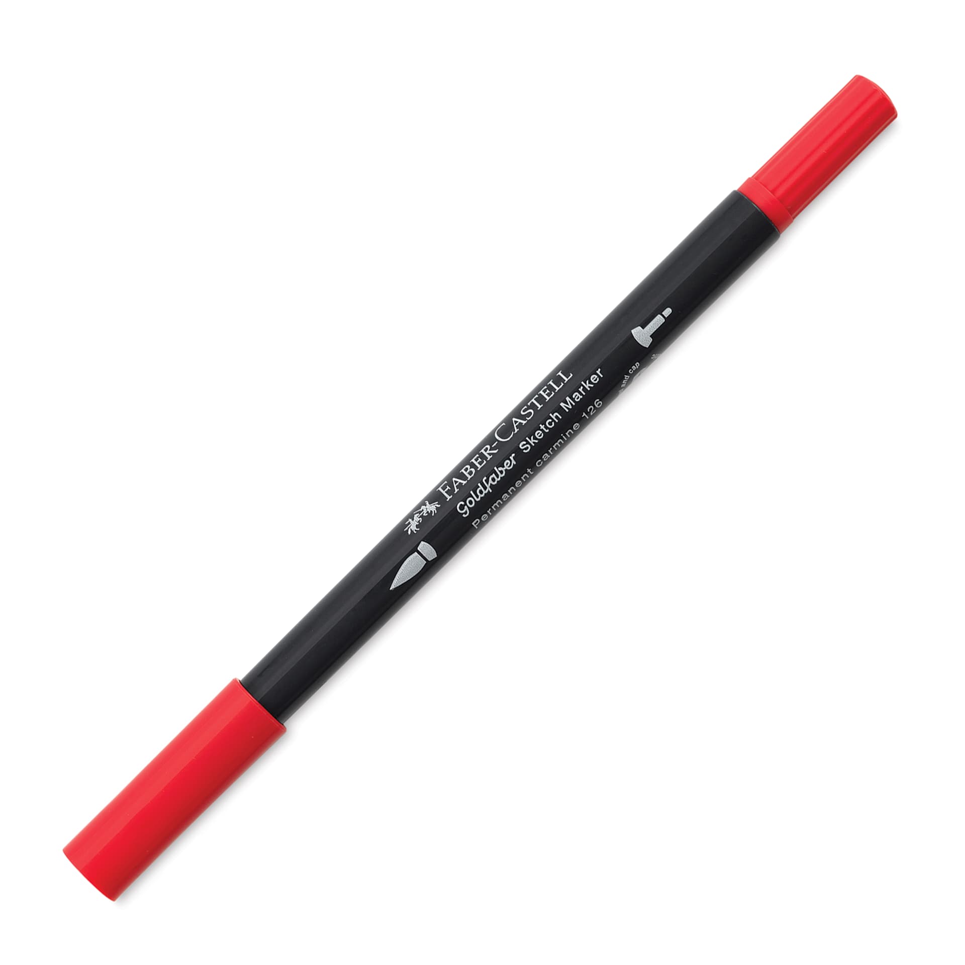 Faber-Castell Goldfaber Sketch Dual-Tip Marker - 126 Permanent Carmine, caps on