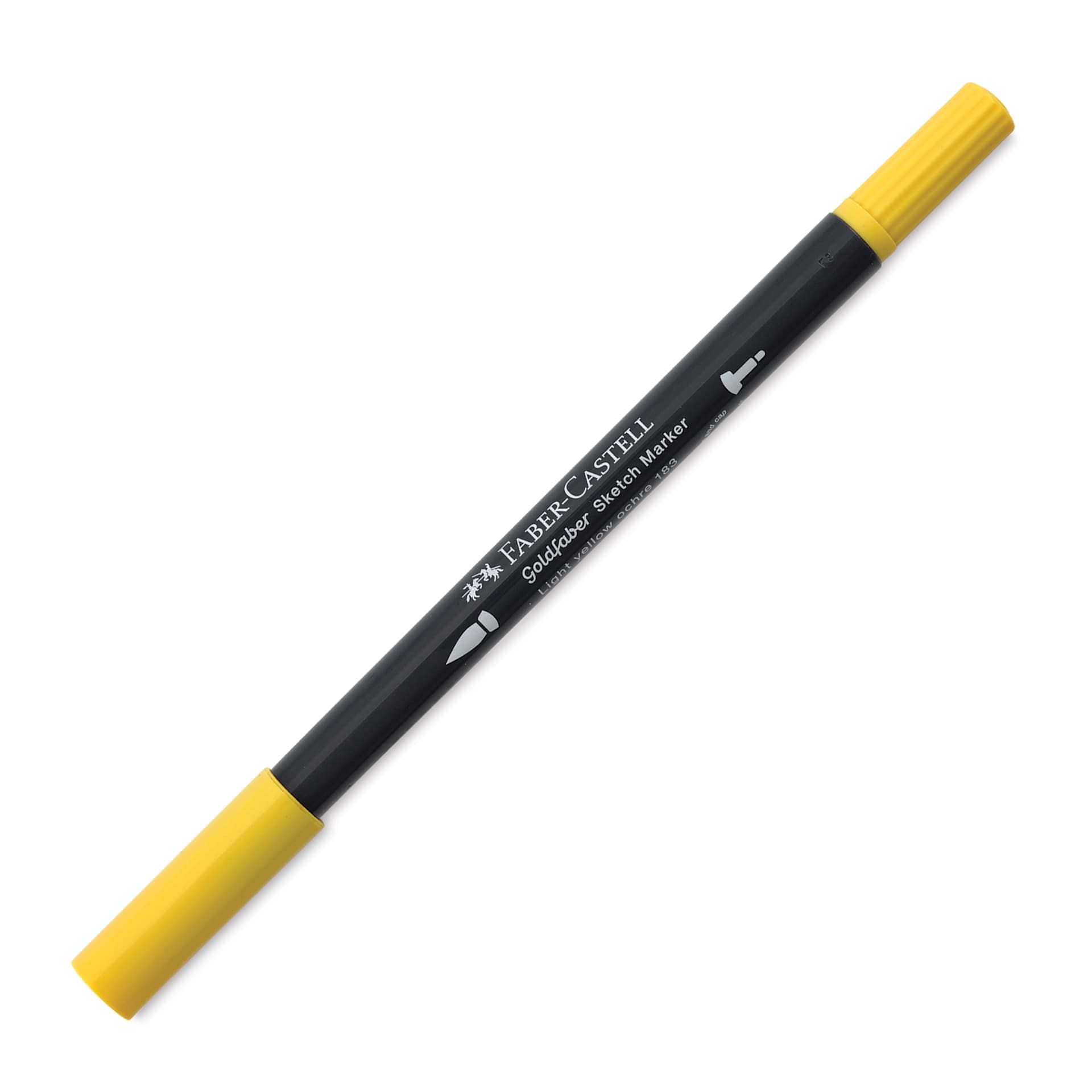 Faber-Castell Goldfaber Sketch Dual-Tip Marker - 183 Light Yellow Ochre, caps on