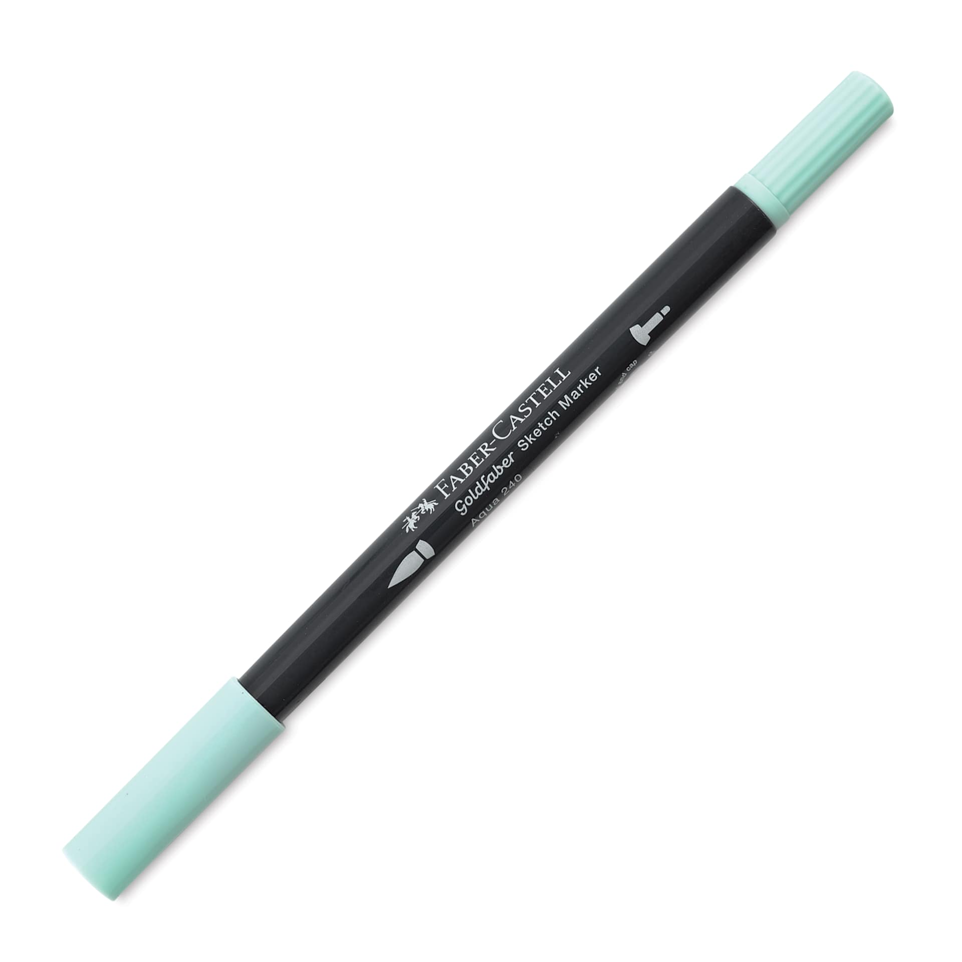 Faber-Castell Goldfaber Sketch Dual-Tip Marker - 240 Aqua, caps on