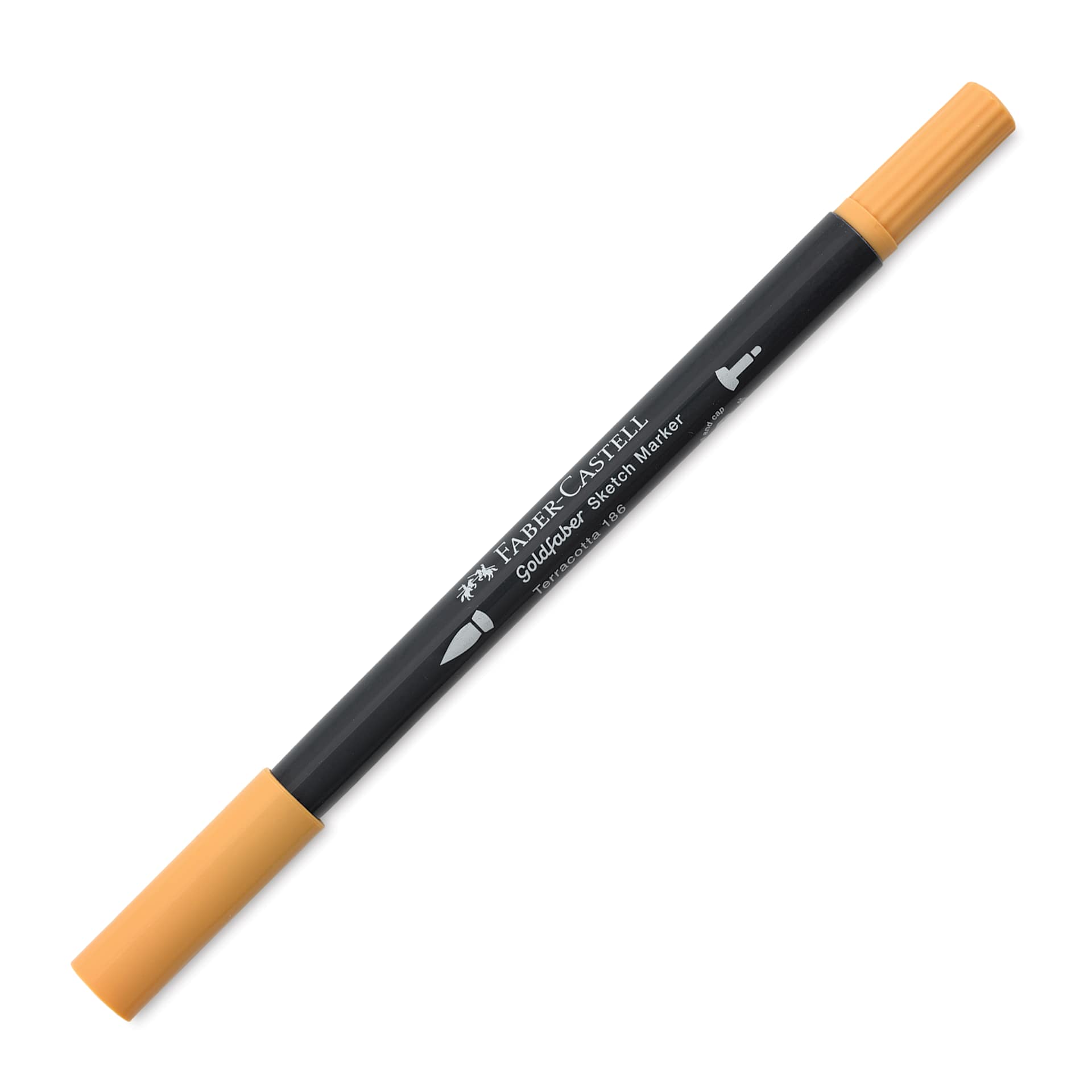Faber-Castell Goldfaber Sketch Dual-Tip Marker - 186 Terracotta, caps on