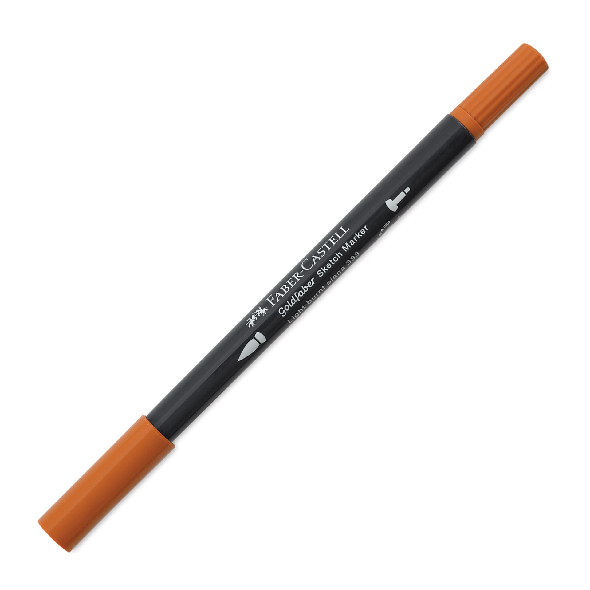 Faber-Castell Goldfaber Sketch Dual-Tip Marker - 383 Light Burnt Sienna, caps on