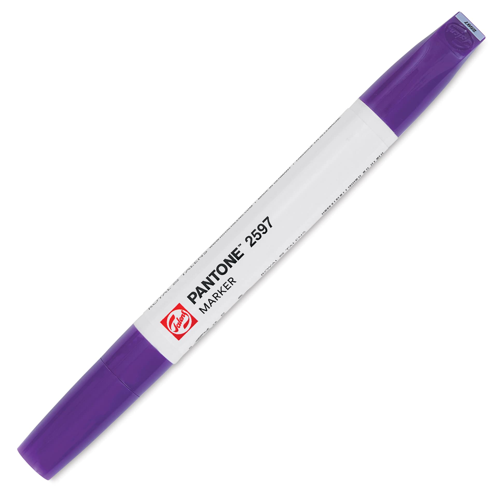 Pantone Dual Tip Marker - 2597, caps on