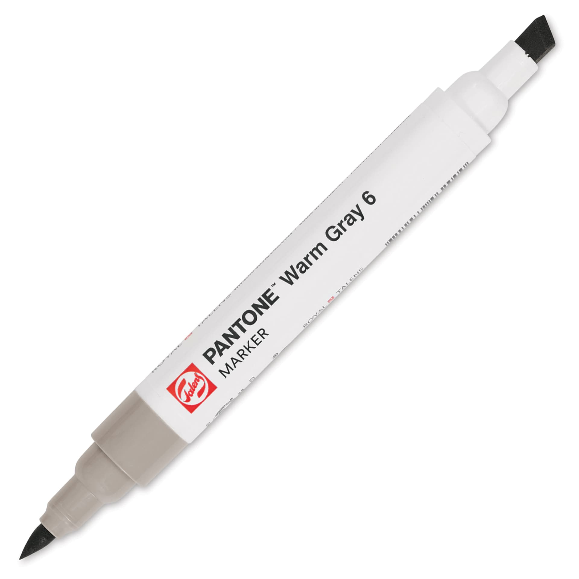 Pantone Dual Tip Marker - Warm Gray 6, caps off