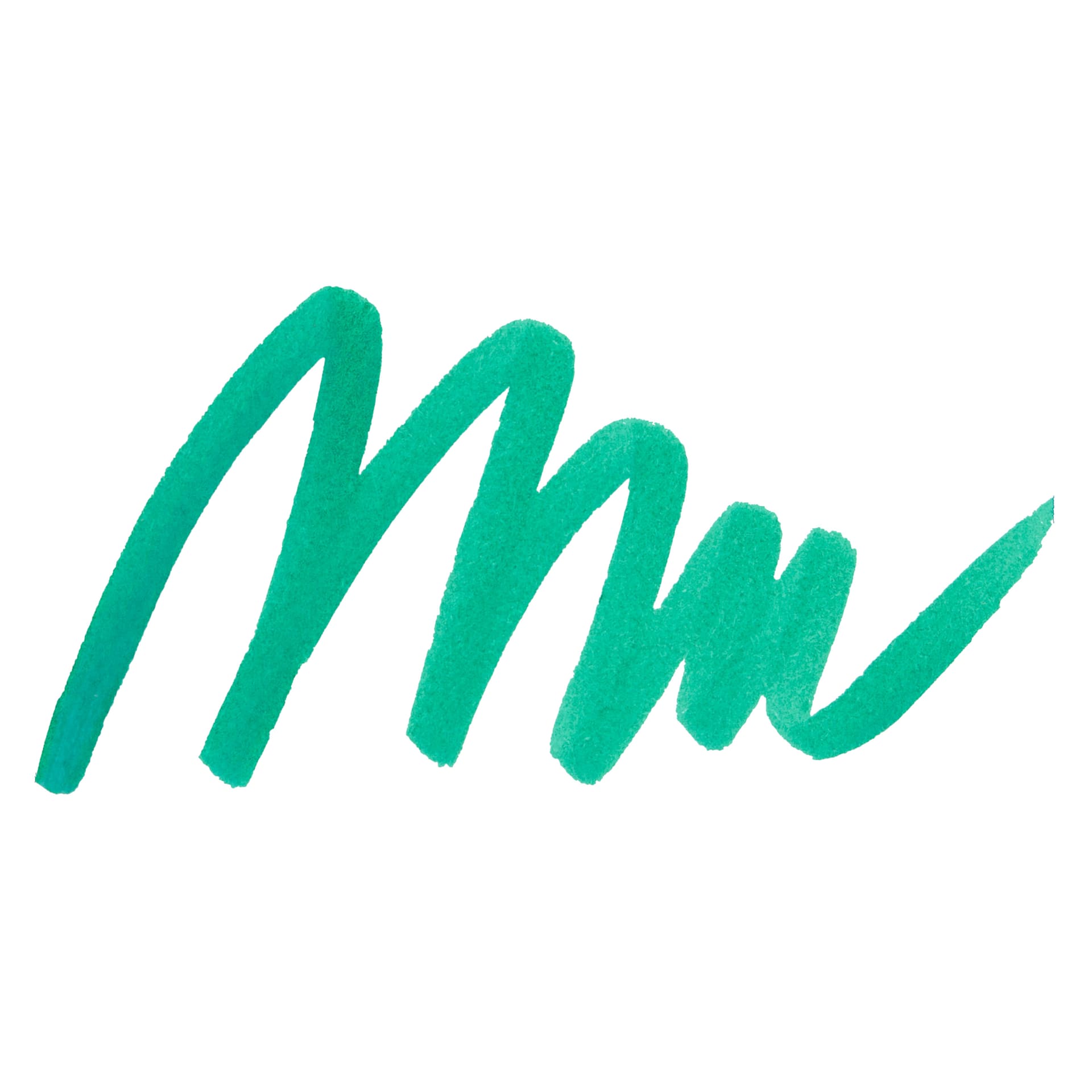 Sharpie Creative Acrylic Marker - Emerald Green, Brush Tip - Swatch