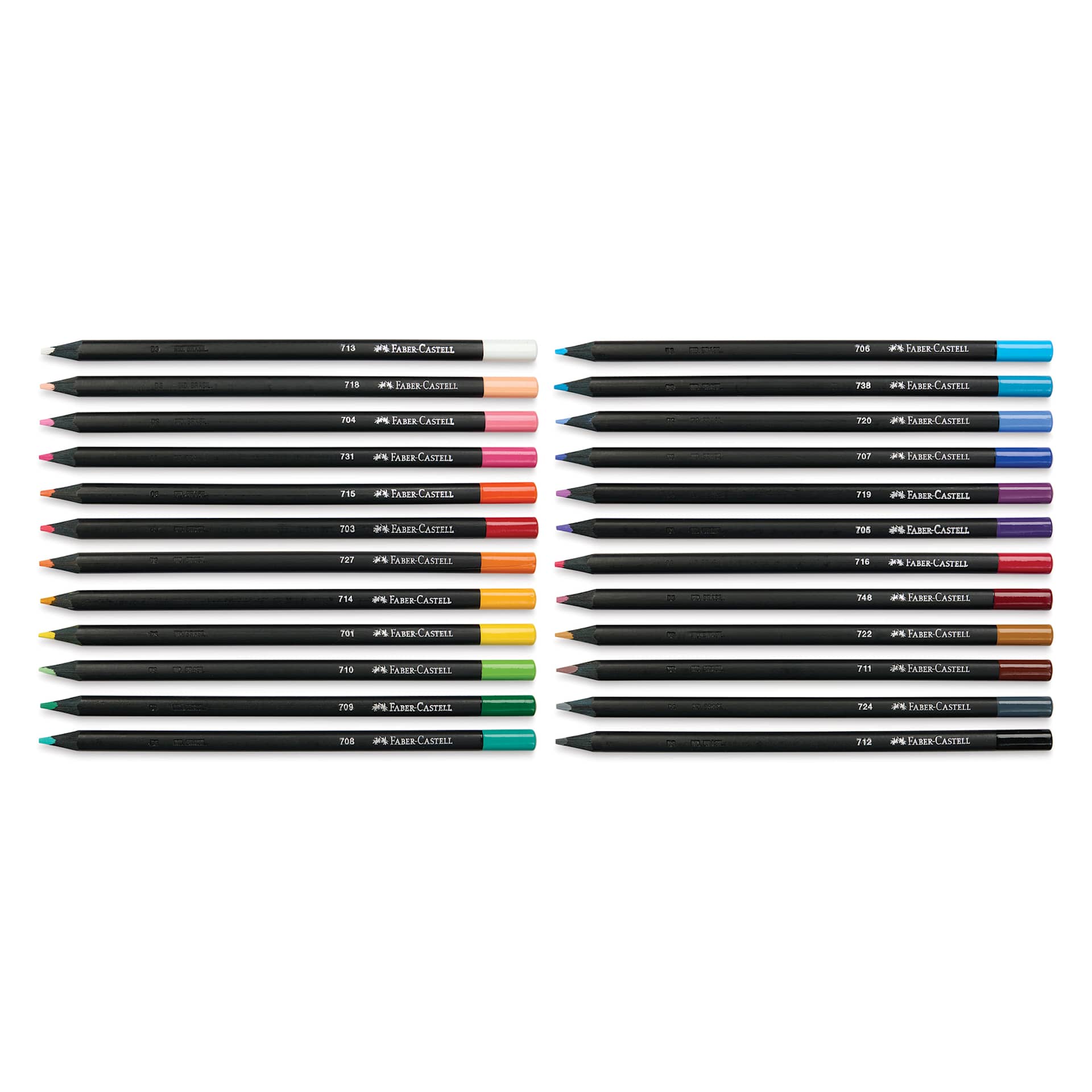 Faber-Castell Black Edition Colored Pencils - Assorted Colors, Set