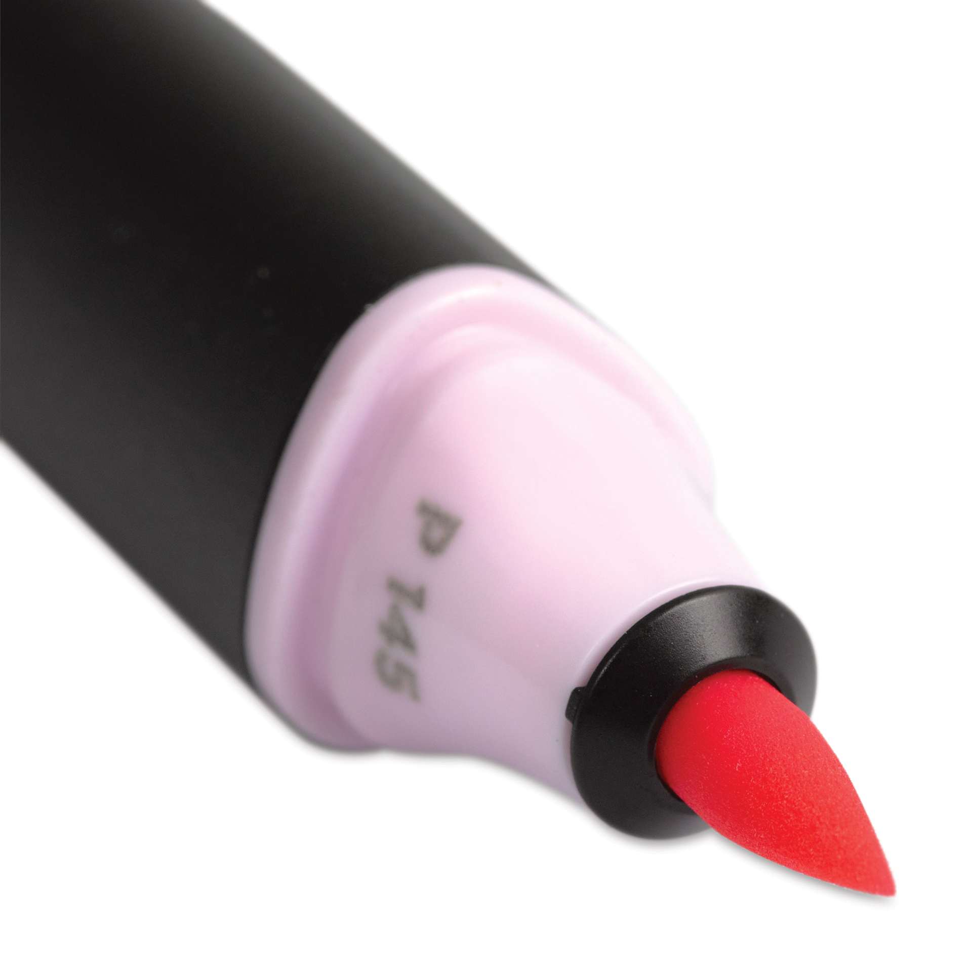 Molotow Sketcher Twin Graphic Markers - Pastel Kit, close-up of the brush tip