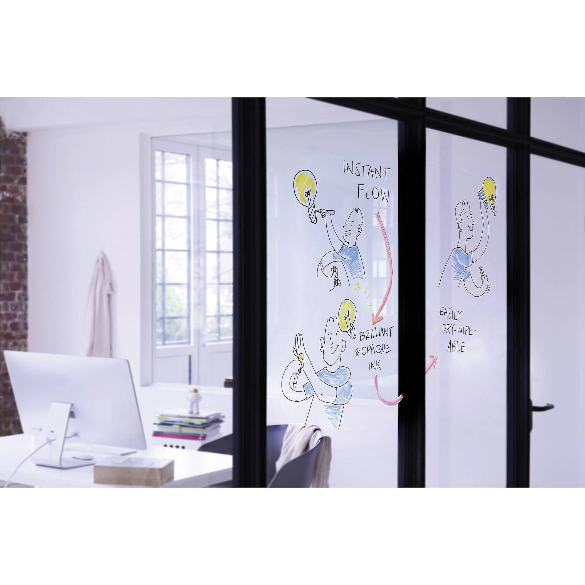 Edding 95 Glass Markers, drawing on glass