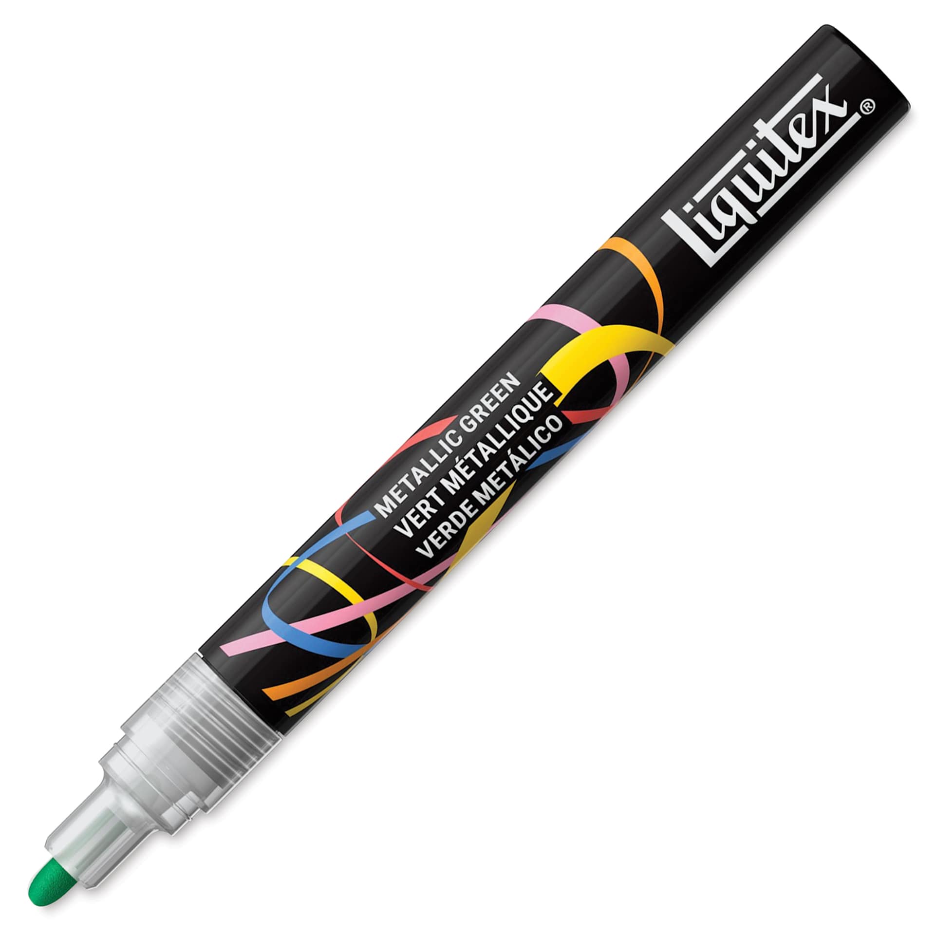 Liquitex Marker - Metallic Green, Bullet Tip, 2 mm