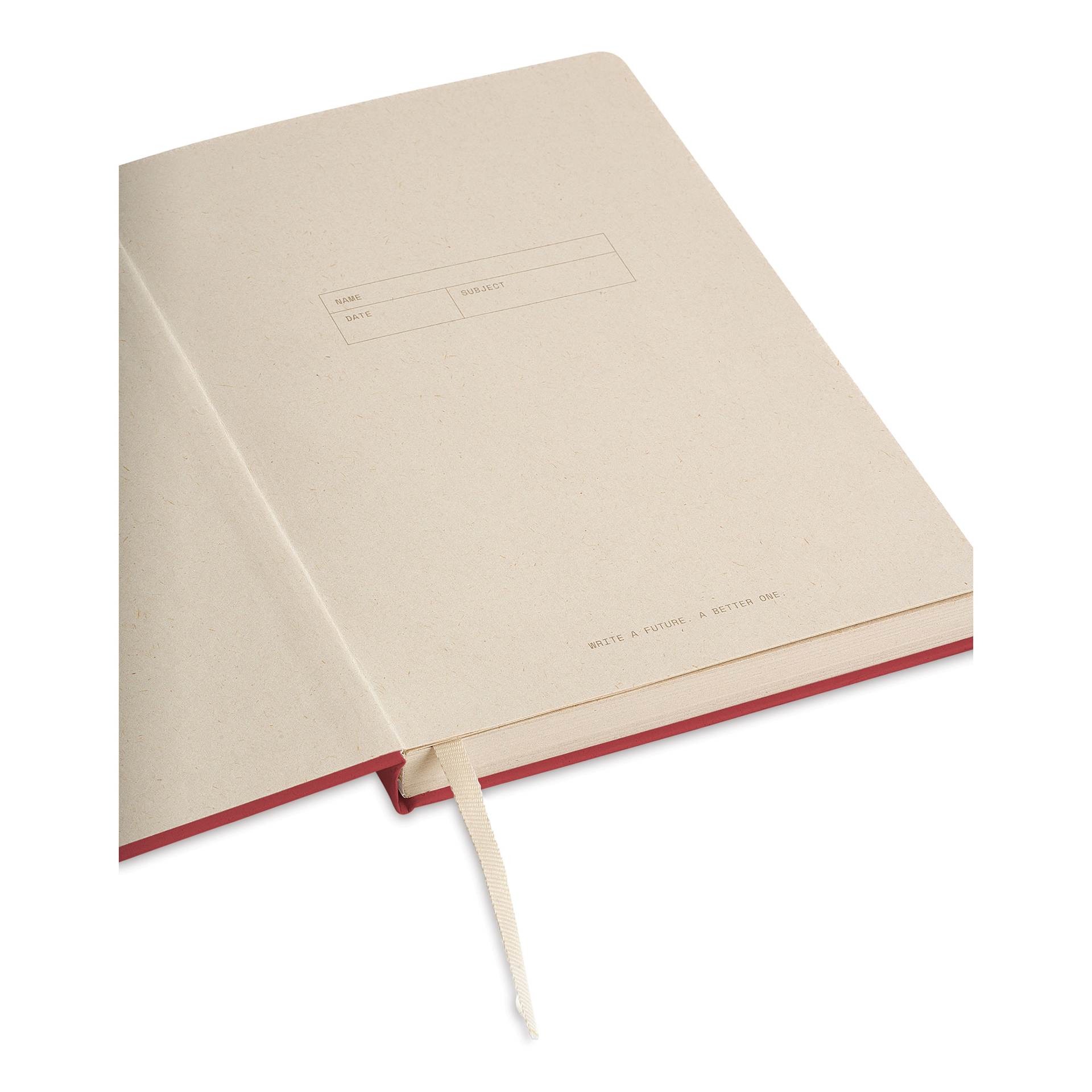 Artik Hardcover Notebook - Cherry, 5-3/4" x 8-1/4", Blank, inside cover