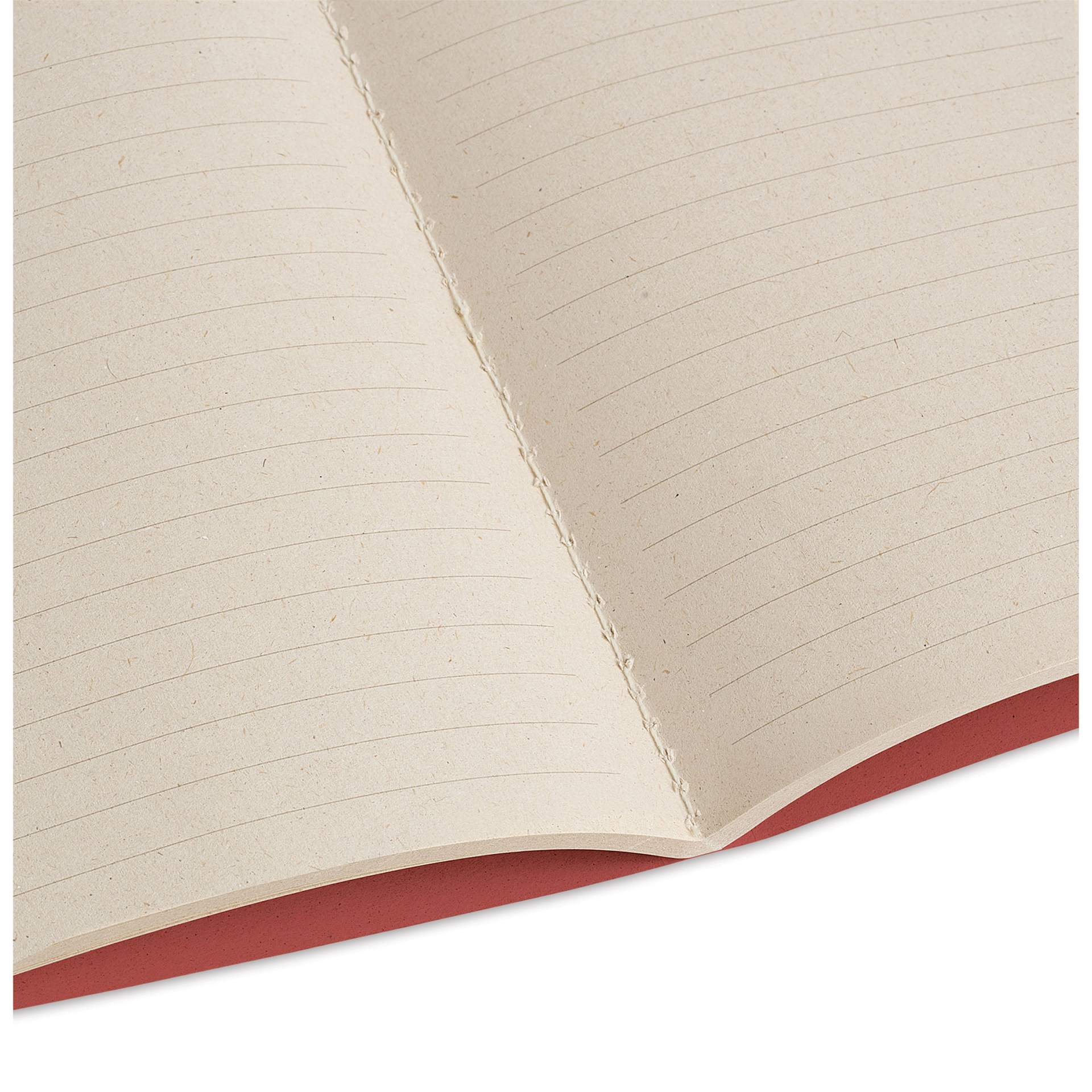 Artik Singer Sewn Notebook - Cherry, 3-1/2" x 5-1/2", Ruled, Pkg of 3, open