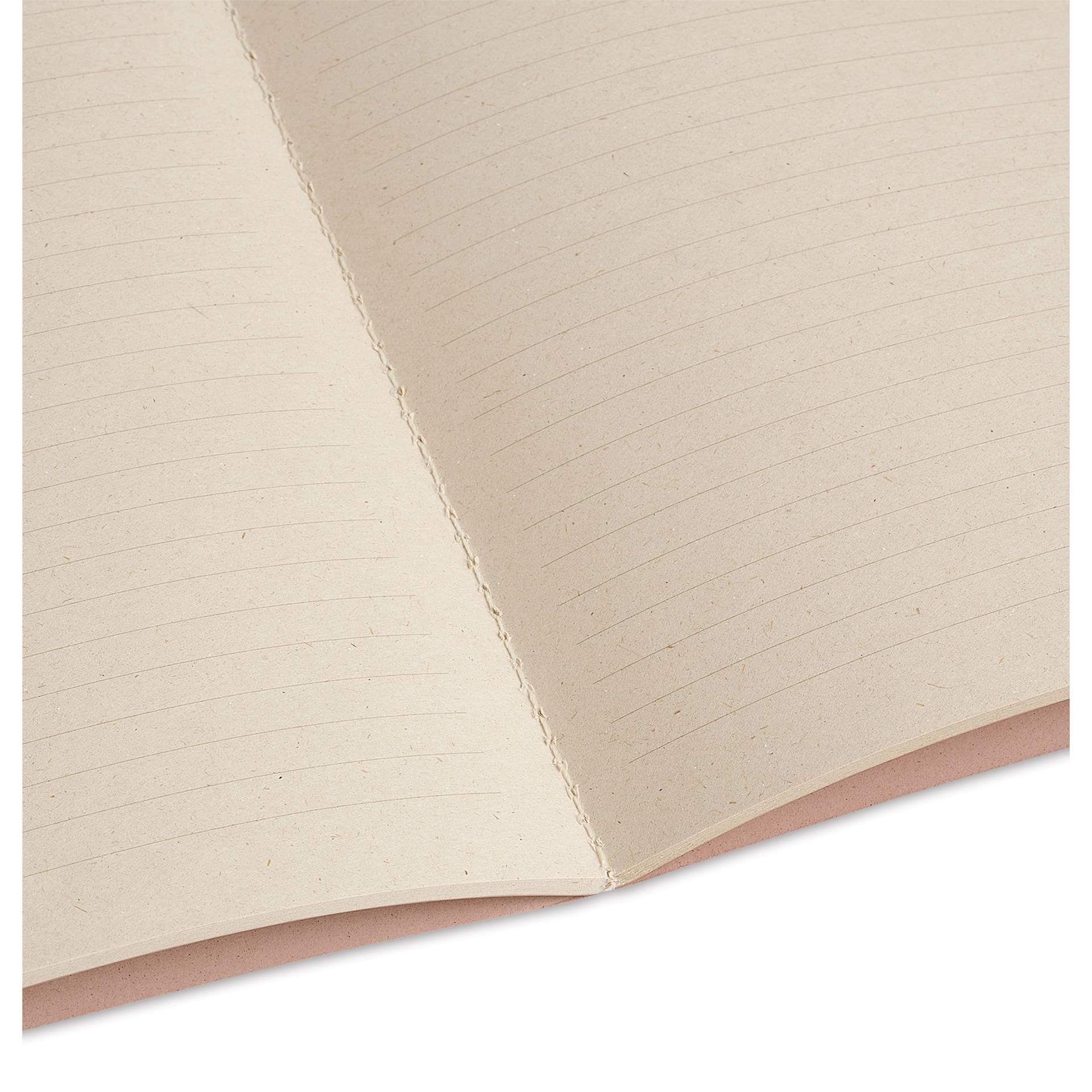 Artik Singer Sewn Notebook - Almond, 5" x 8-1/4", Ruled, Pkg of 2, open