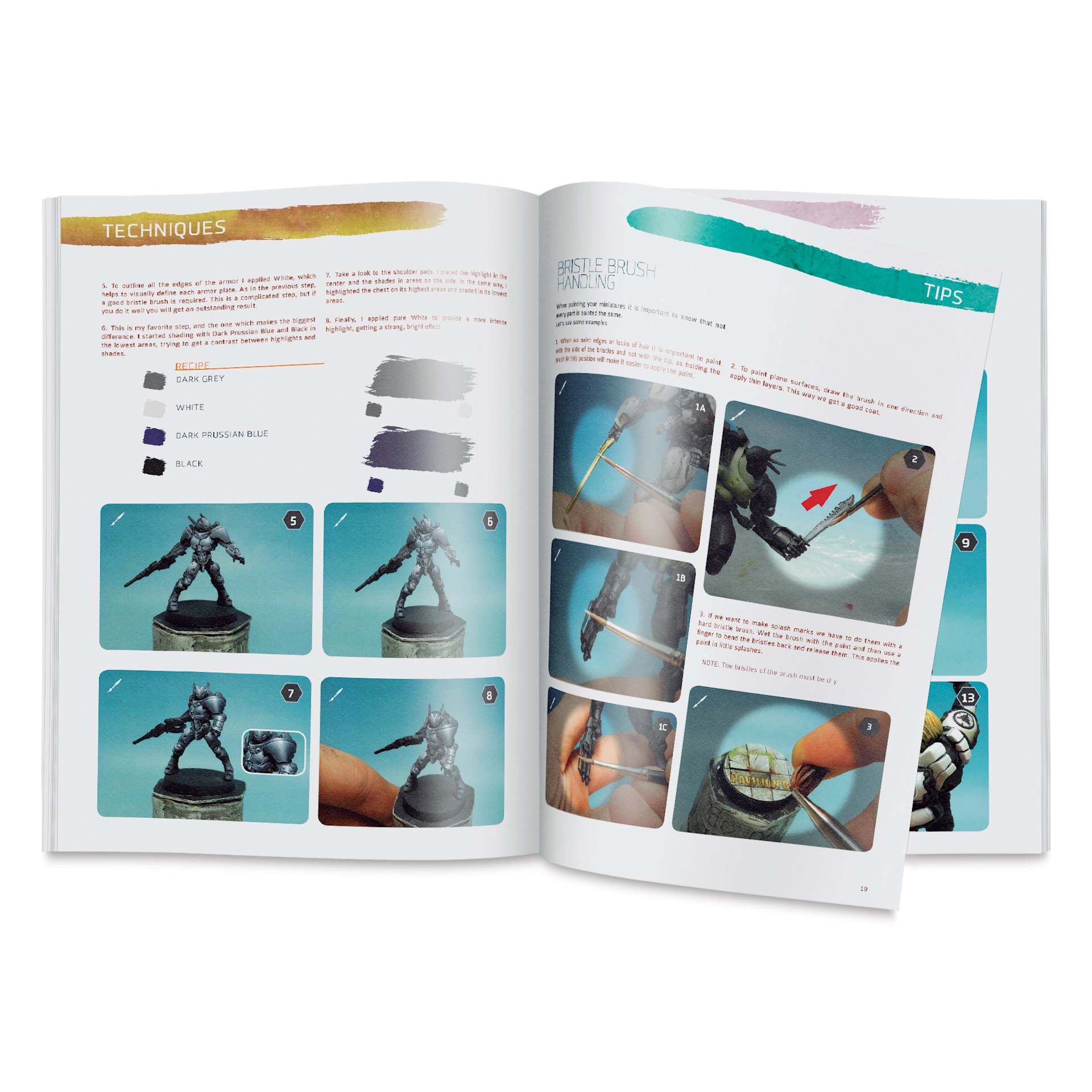 Vallejo Painting Miniatures from A to Z Masterclass Volume 2, bristle brush handling