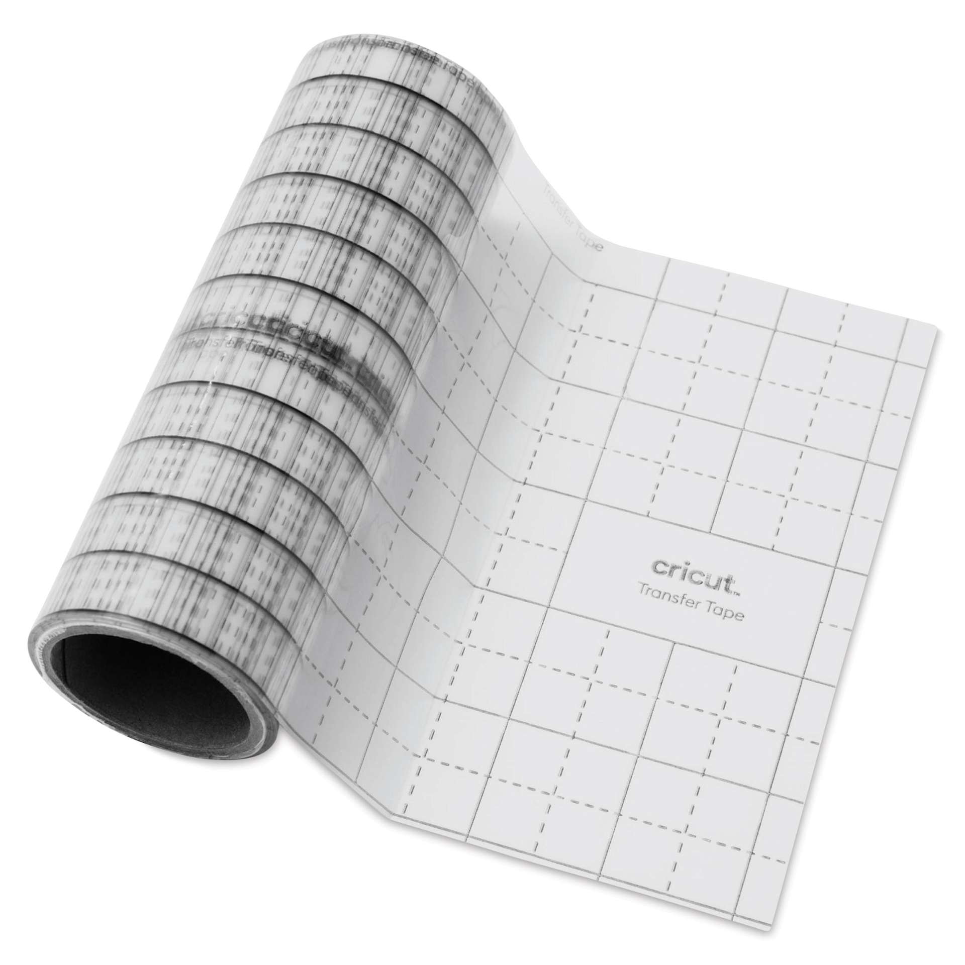 Cricut Joy Linerless Transfer Tape - 5.5" x 10 ft, roll out of packaging