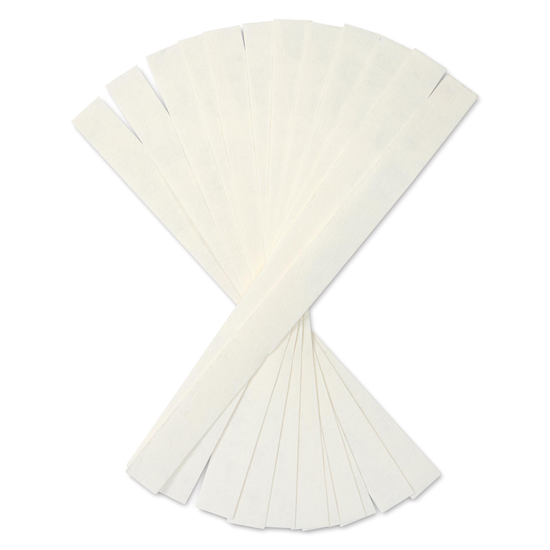 Roylco Blots of Strips - 3/4" x 10”, Pkg of 100 - out of packaging, fanned