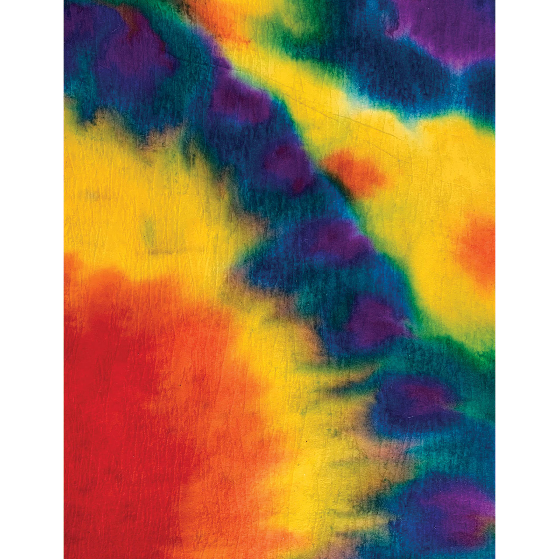 Roylco Blots of Paper - 8-1/2" x 11”, Pkg of 40 finished artwork example, tie dye