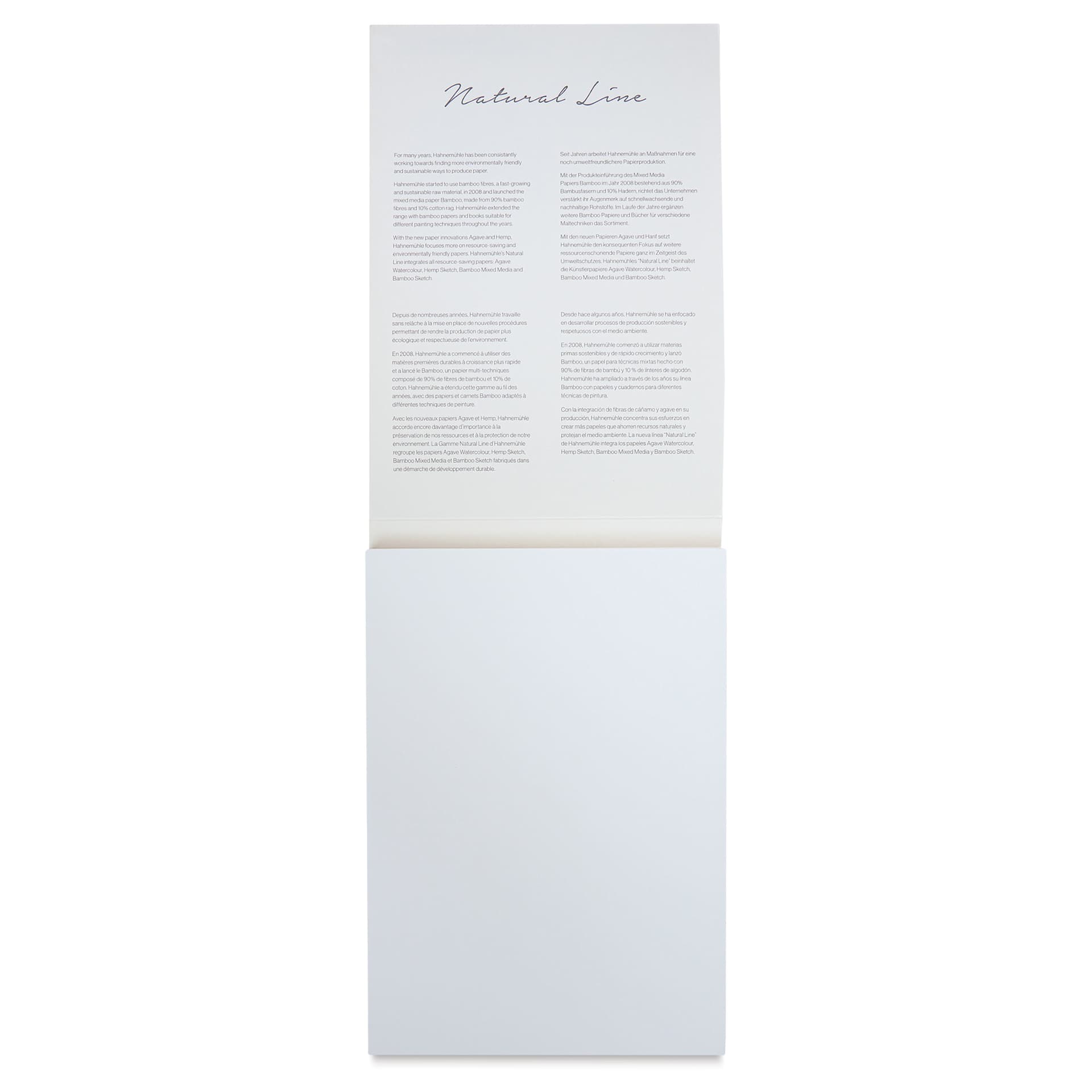 Hahnemühle Hemp Sketch Pad - 5.8" x 8.3", 80 Sheets open