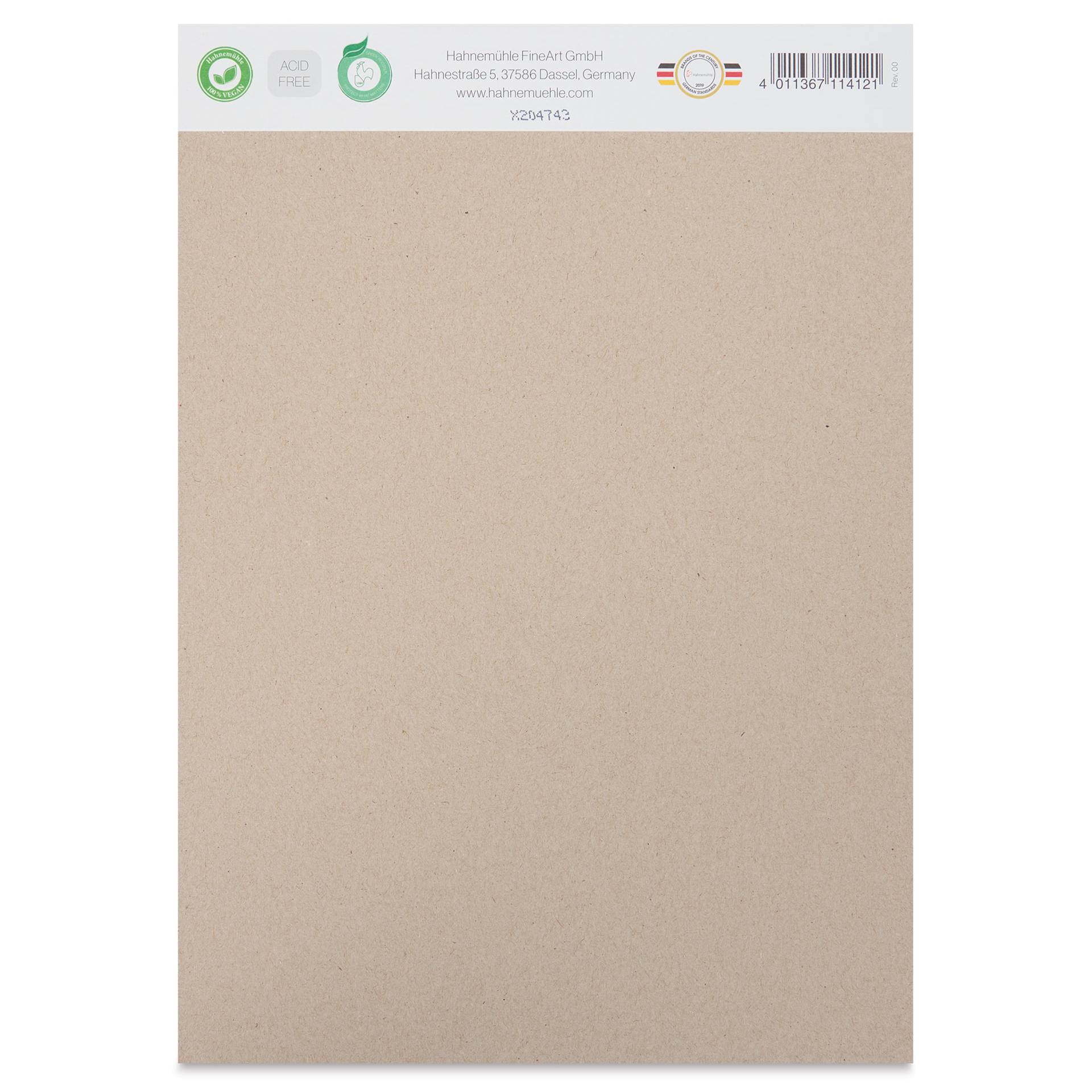 Hahnemühle Hemp Sketch Pad - 8.3" x 11.7", 80 Sheets back of pad