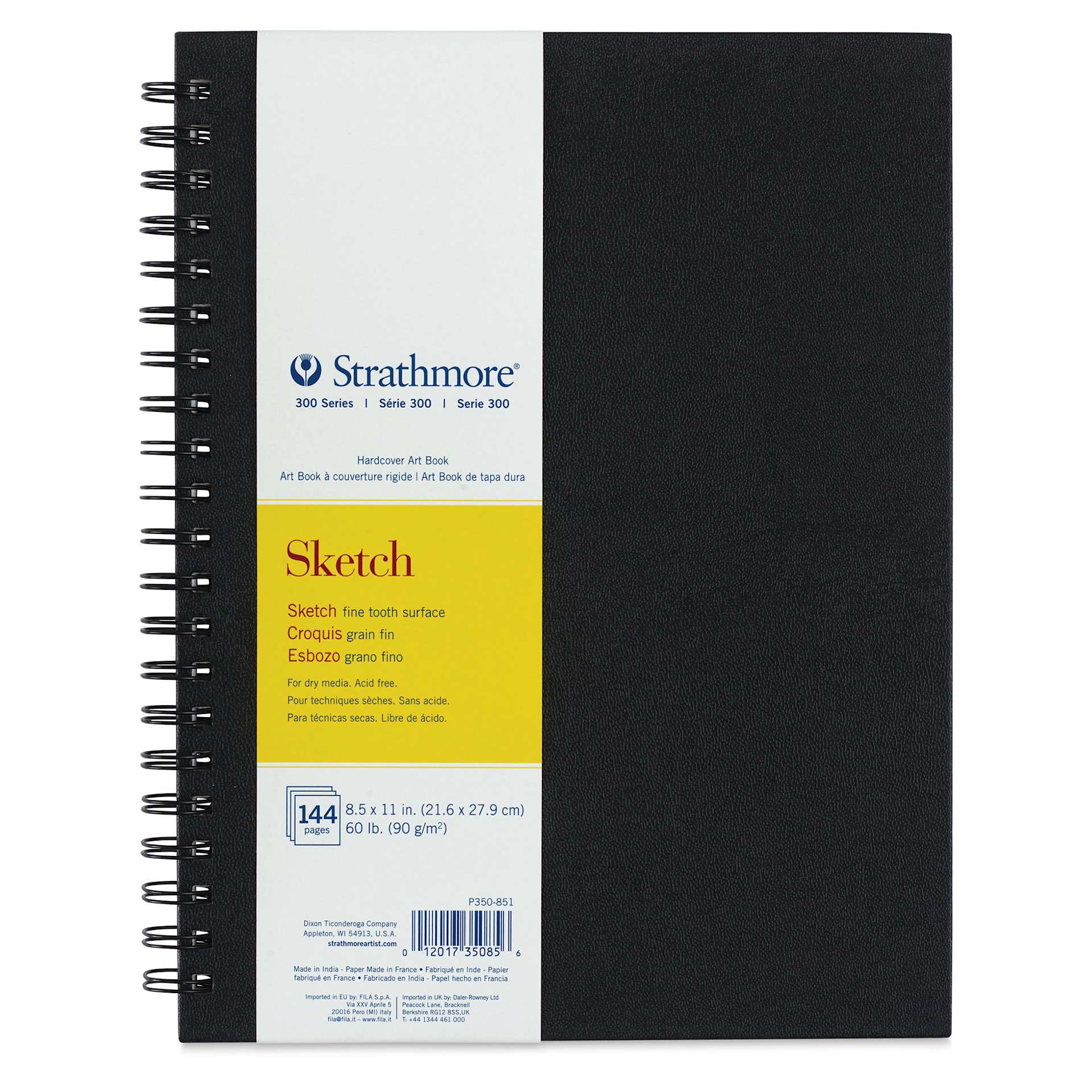 Strathmore 300 Series Sketch Hardcover Wirebound Art Book - 8-1/2" x 11"