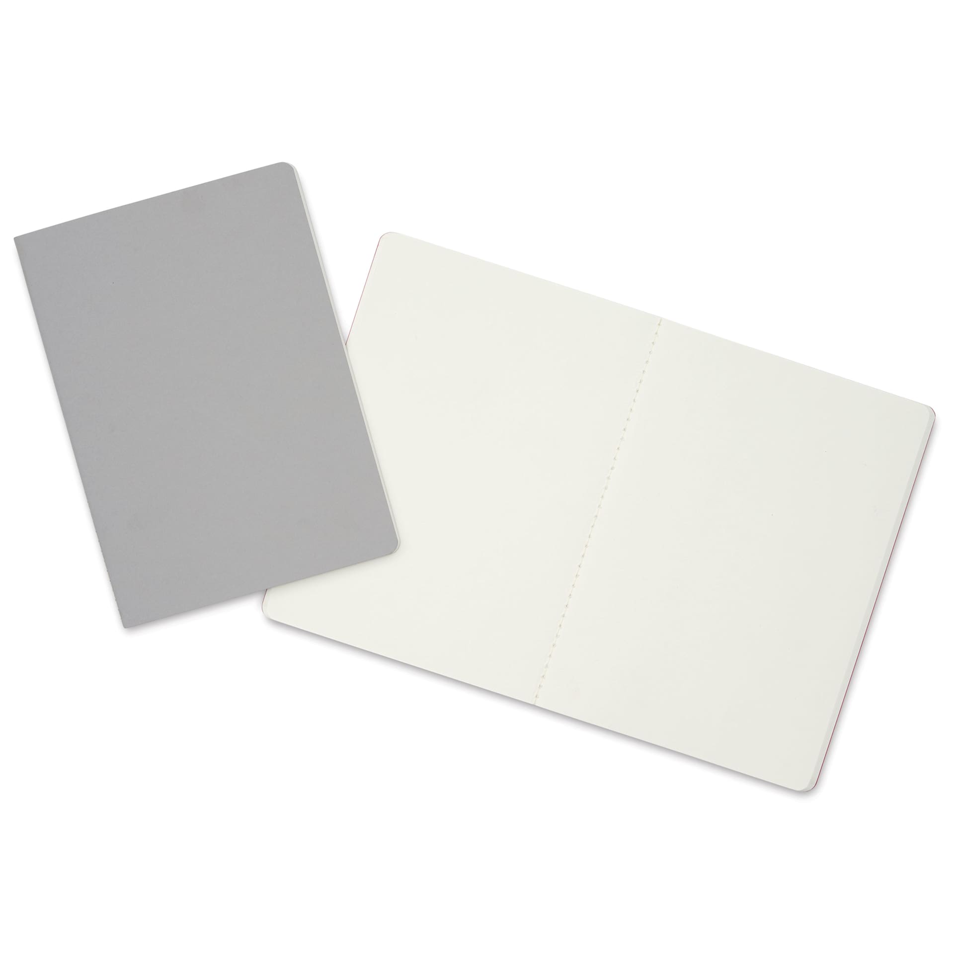 Hahnemühle Sketch and Note Booklets - Grey and Pink, 5.8" x 8.3", Pkg of 2, laid out
