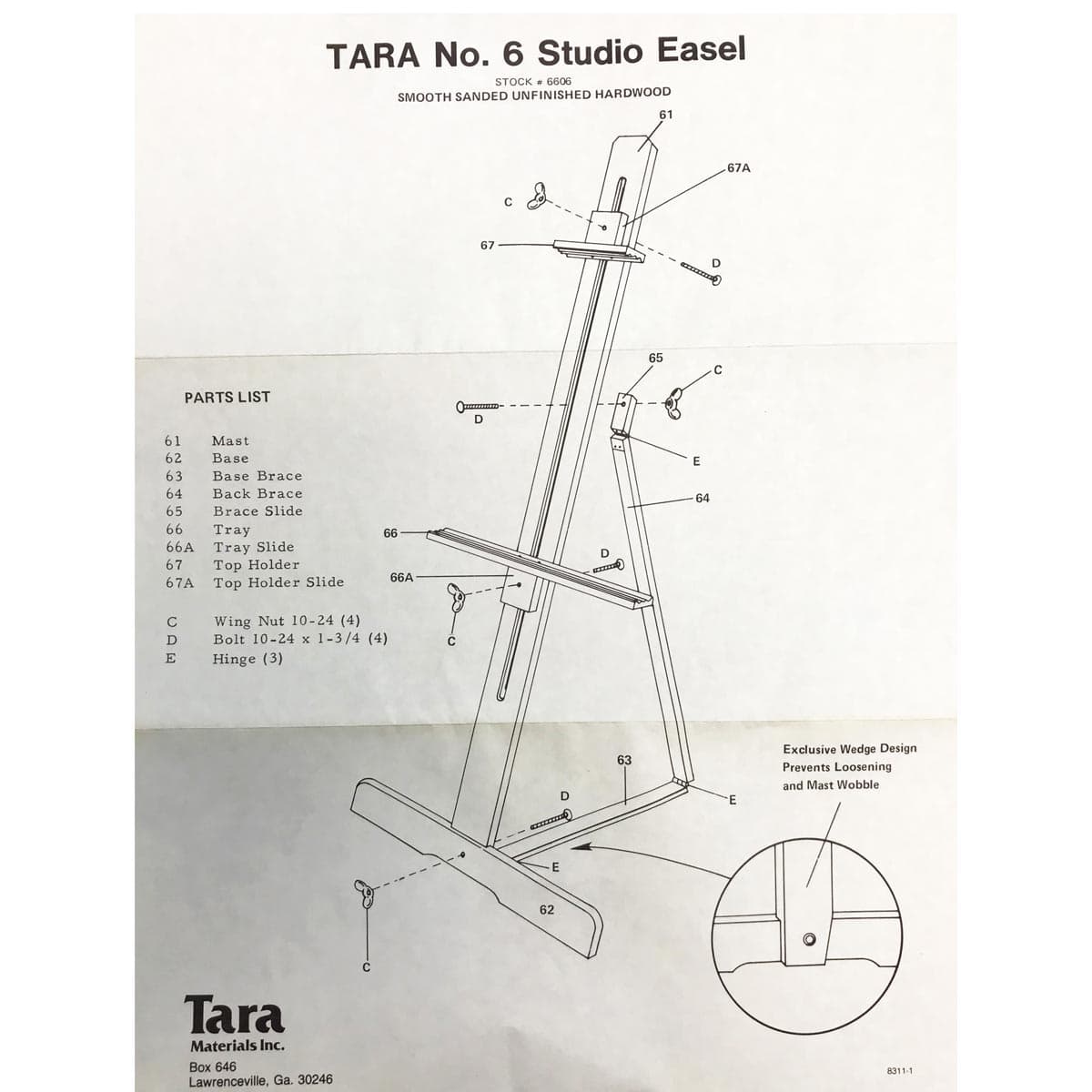 No.6 Studio Easel No.6 Studio Easel
