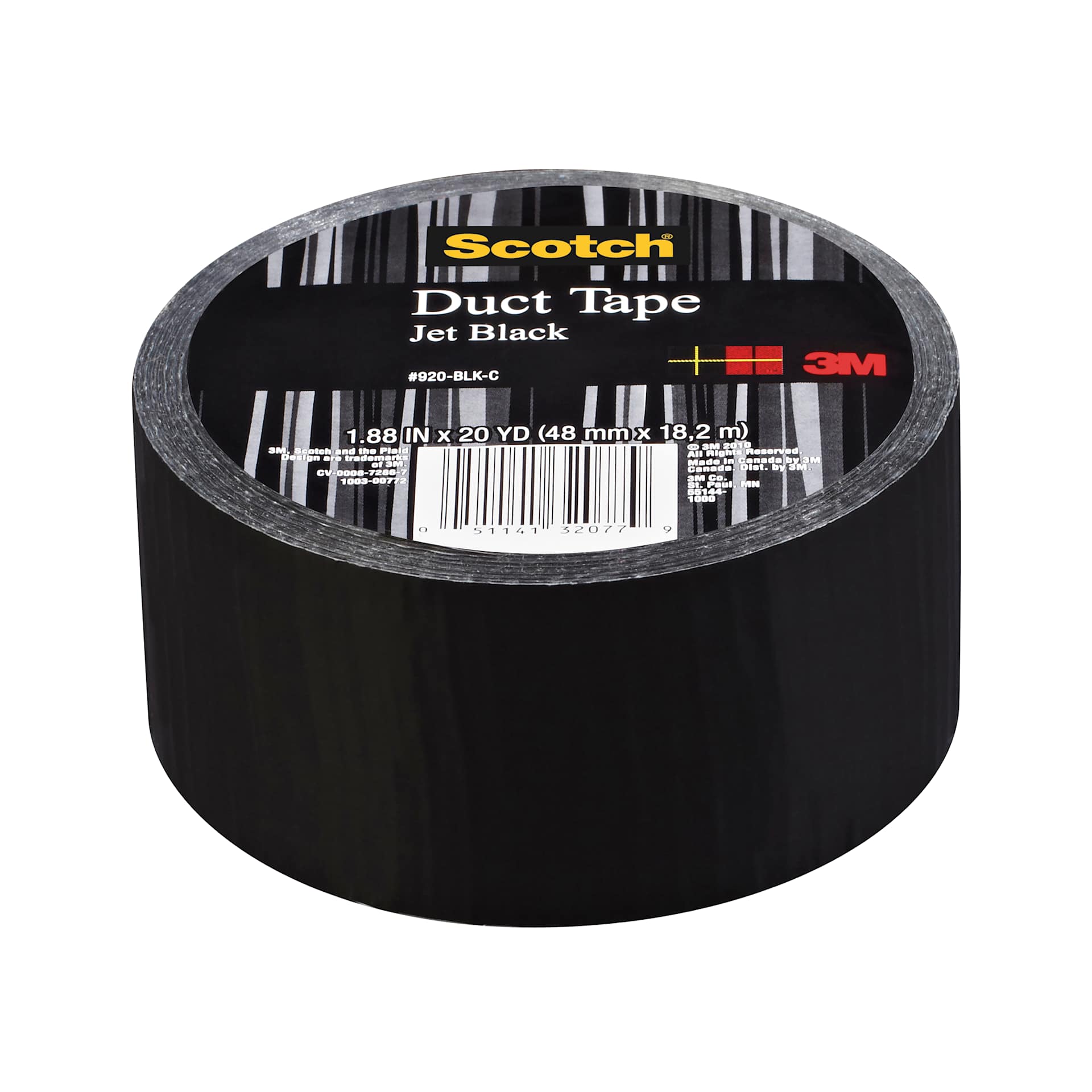 3M Duct Tape Black 1.88" x 20 yd Roll