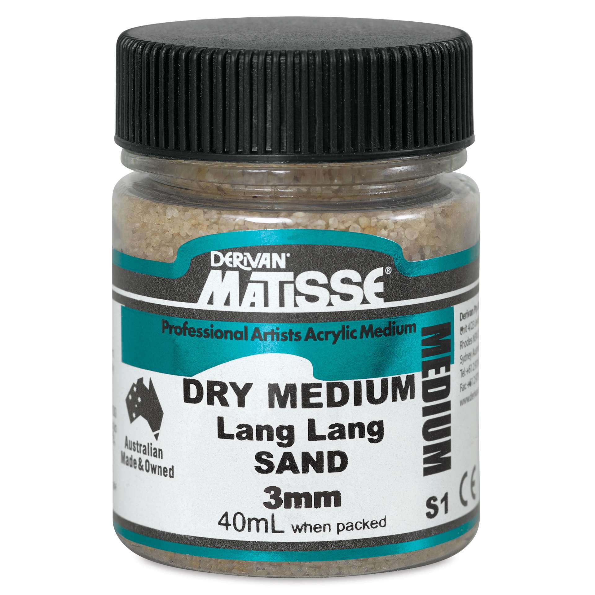 Matisse Acrylic Effects Dry Medium - Lang Lang Sand, 3 mm, 40 ml