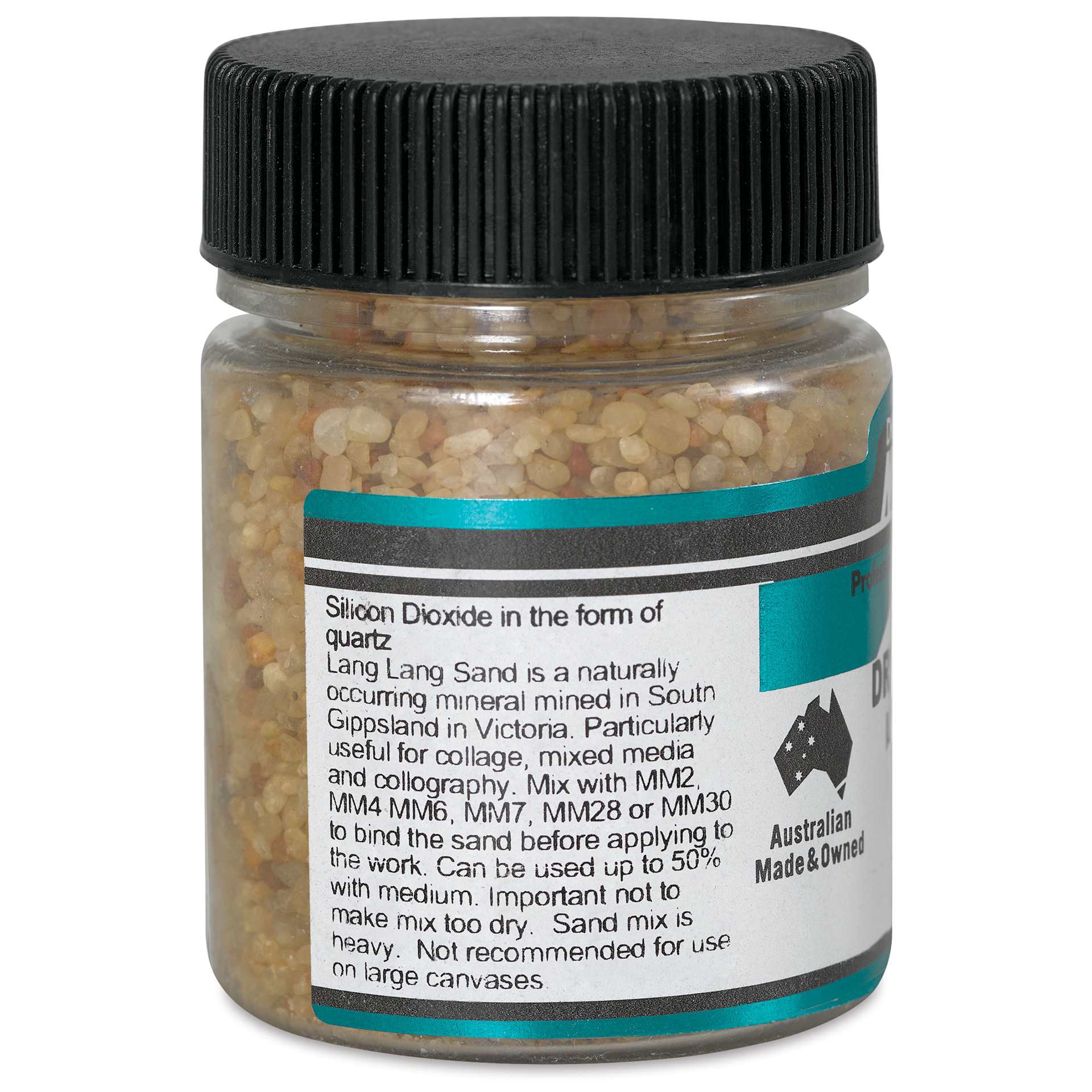 Matisse Acrylic Effects Dry Medium - Lang Lang Sand, 5 mm, 40 ml side view