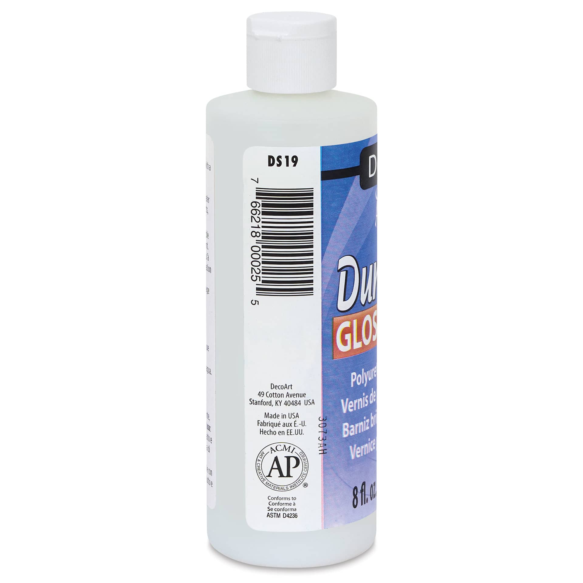 DecoArt Americana DuraClear Varnish - Gloss, 8 oz side view