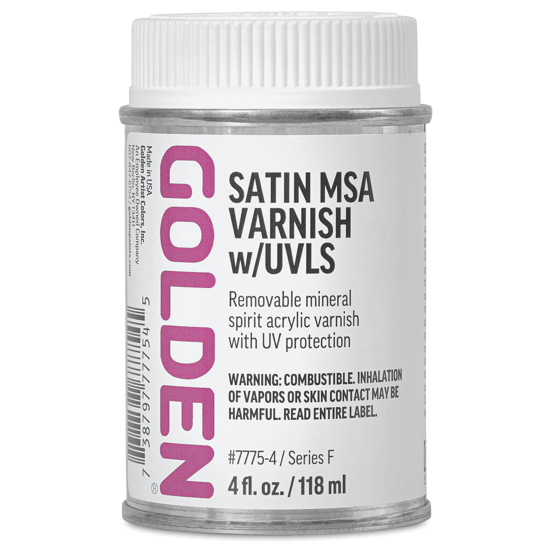 Golden MSA Varnish with UVLS - Satin, 4 oz