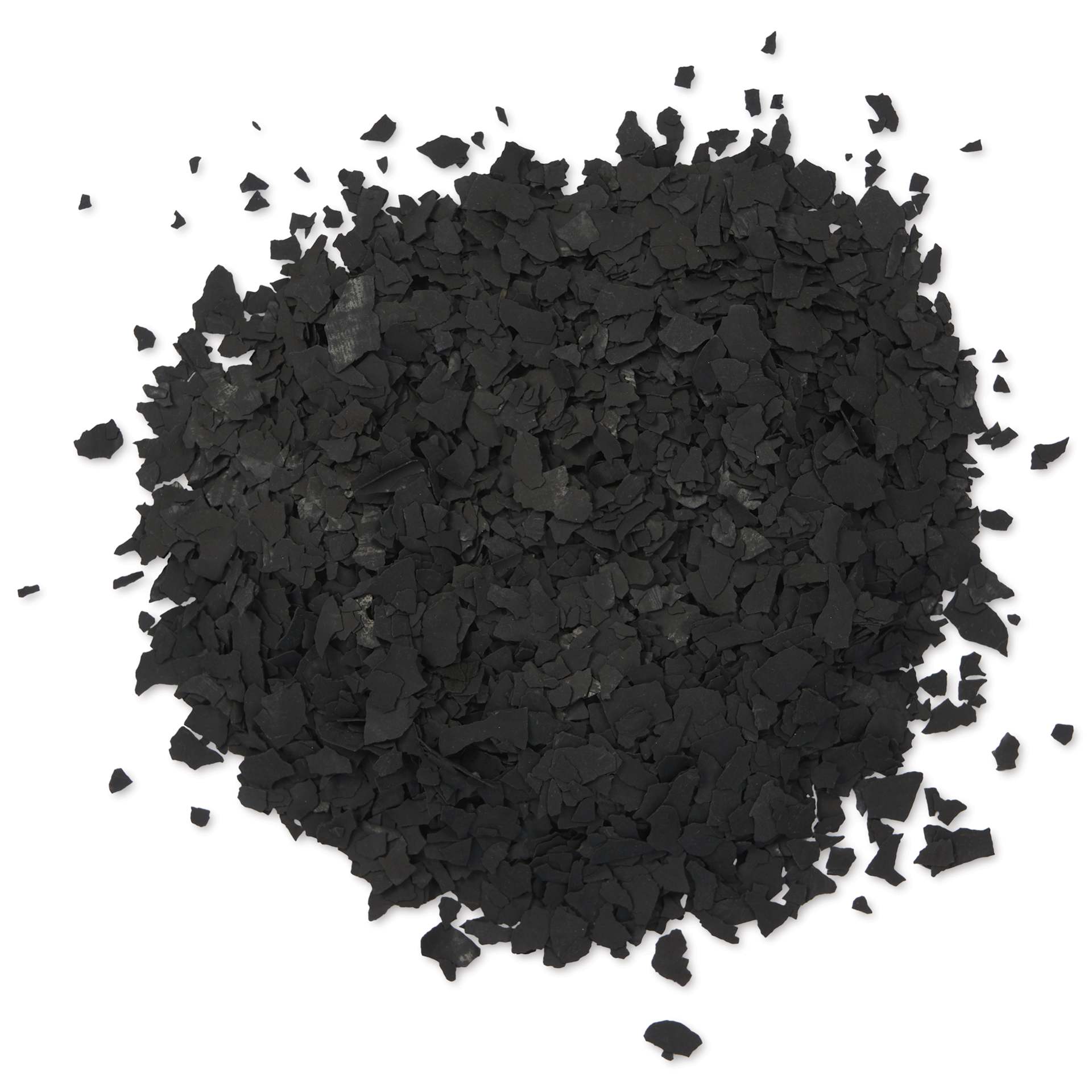 Fleur Terrazzo Effect Flakes - Onyx Black out of the jar