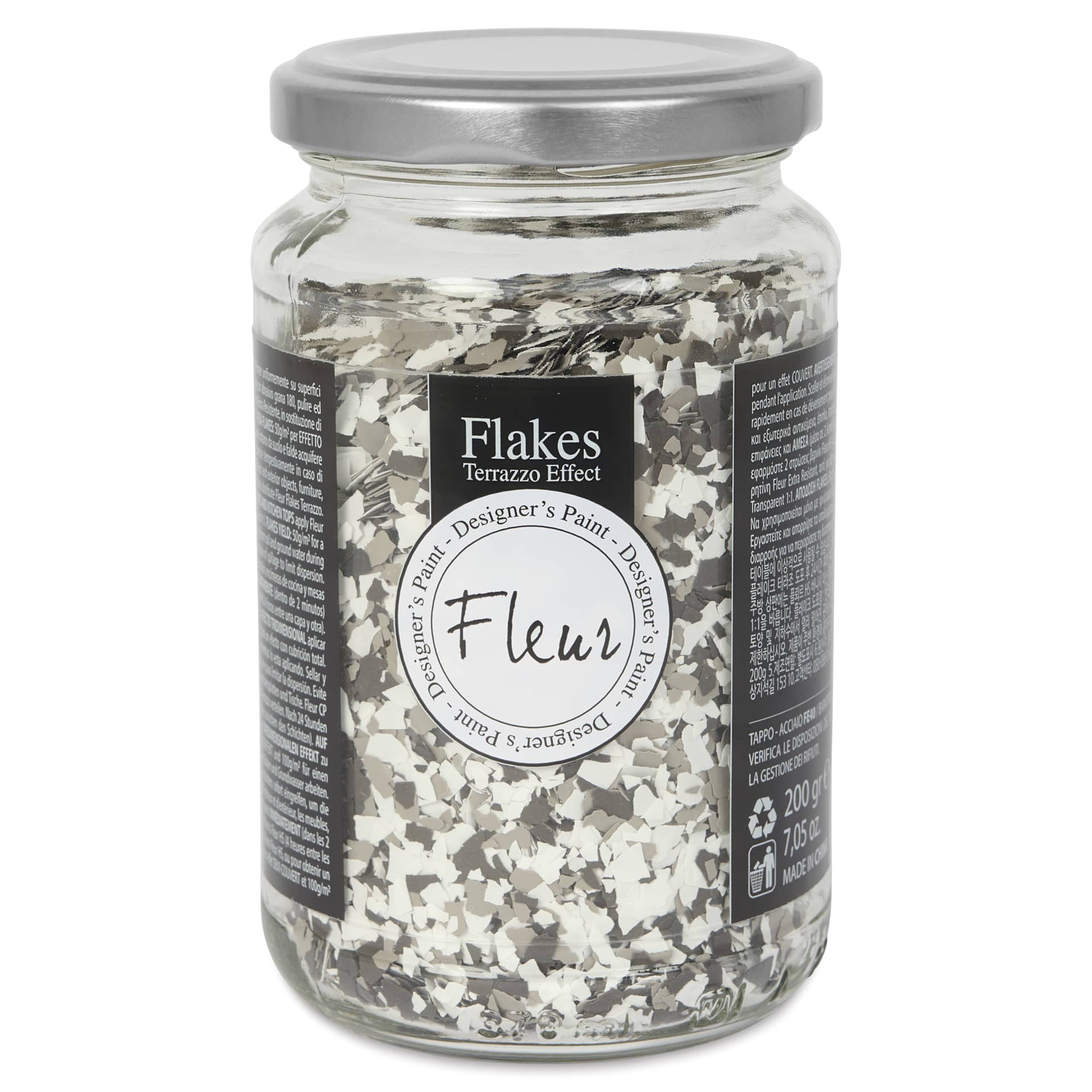 Fleur Terrazzo Effect Flakes - Espresso Brown, 200 g | BLICK Art