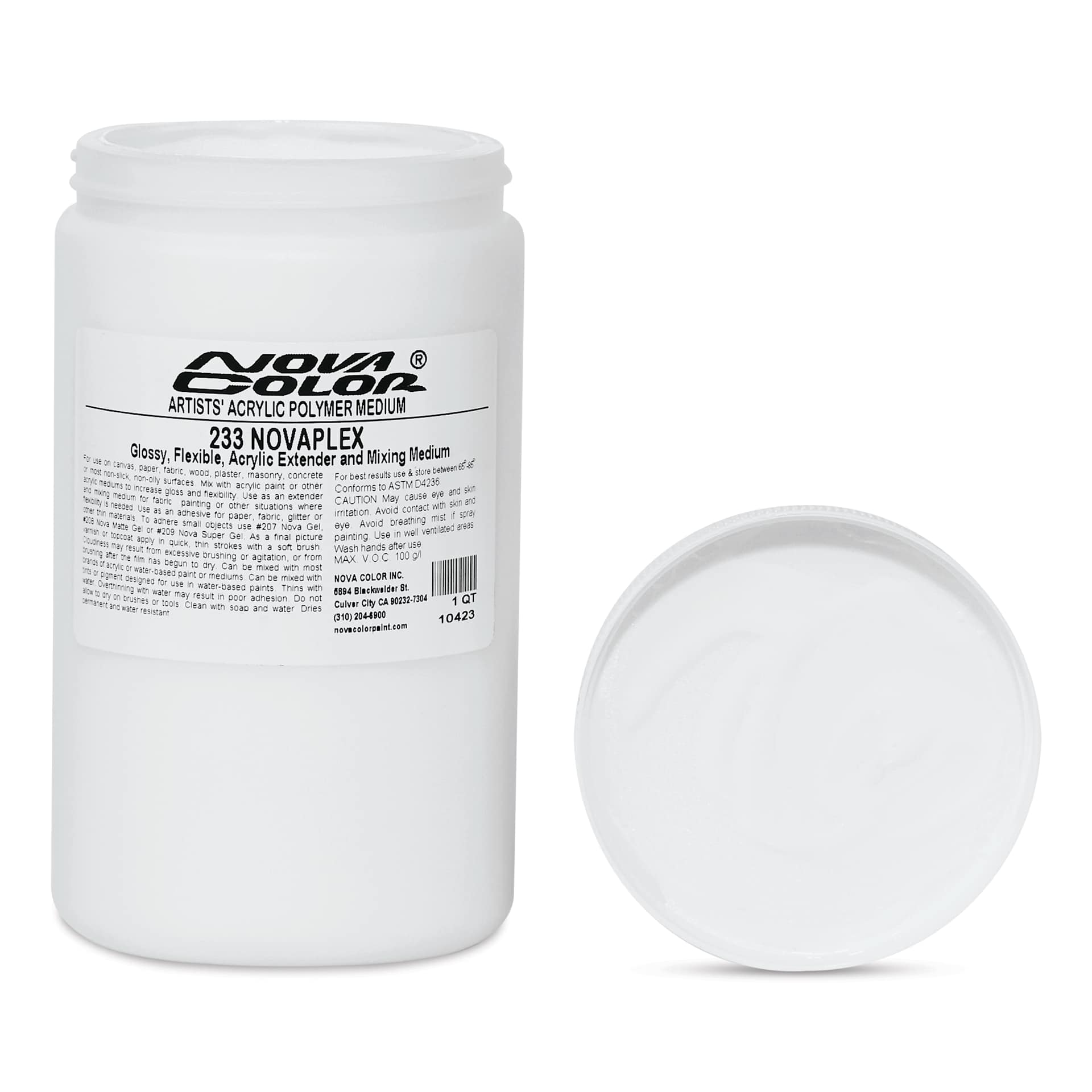 Nova Color Novaplex Acrylic Medium -  233, Extender and Mixing Medium, 32 oz