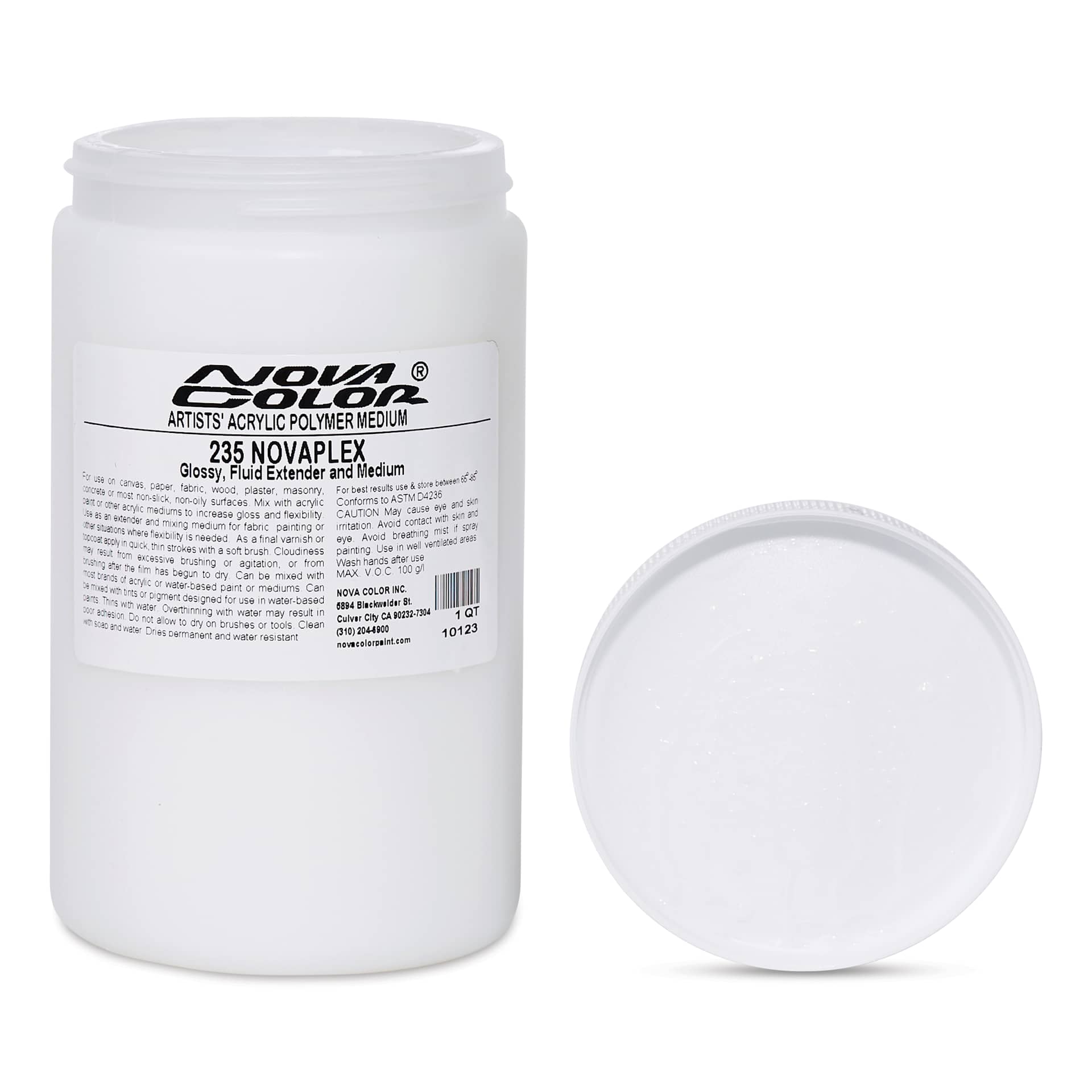 Nova Color Novaplex Acrylic Medium - 235, Fluid Extender and Medium, 32 oz