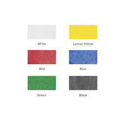 Blick Tempera Cakes - Set of 6, Cakes in Plastic Palette, swatches