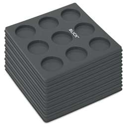 Blick Essentials Empty Tempera Cake Tray - 9 Wells, Small, Pkg of 12
