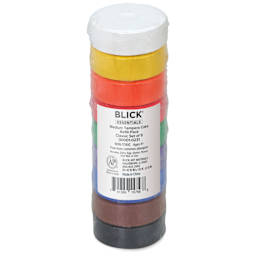 Blick Essentials Tempera Cakes - Set of 9, Medium, Classic Colors, packaging