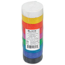 Blick Essentials Tempera Cakes - Set of 9, Large, Assorted Color, in packaging
